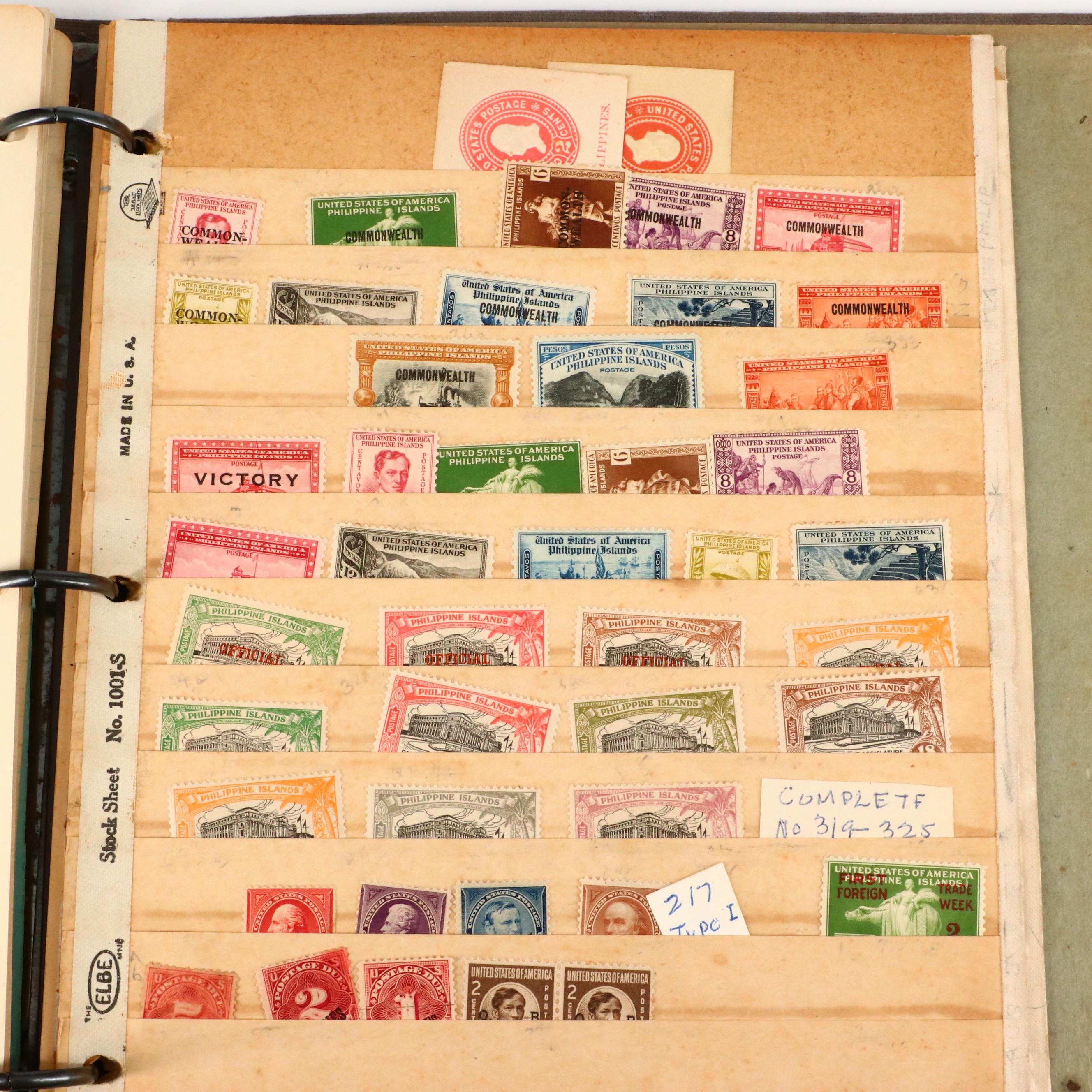 Album of Antique to Vintage Postage Stamps From the Philippines