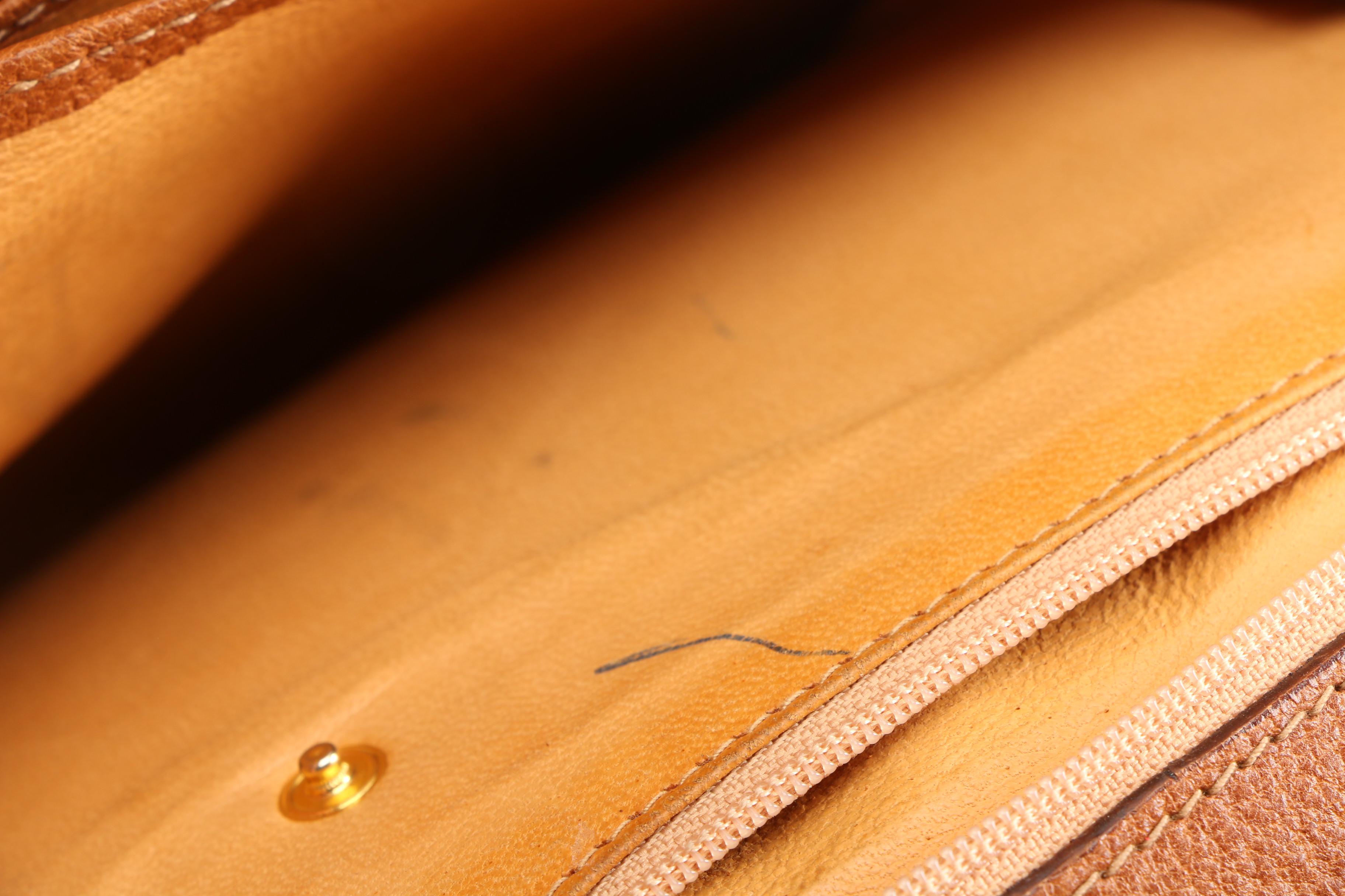 Gucci Kelly Cognac Leather Top Handle Bag with Shoulder Strap