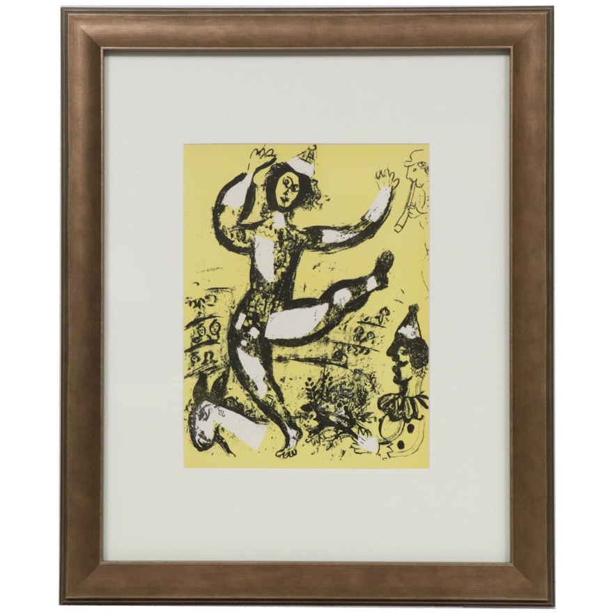 Marc Chagall Color Lithograph "Le Cirque," 1960