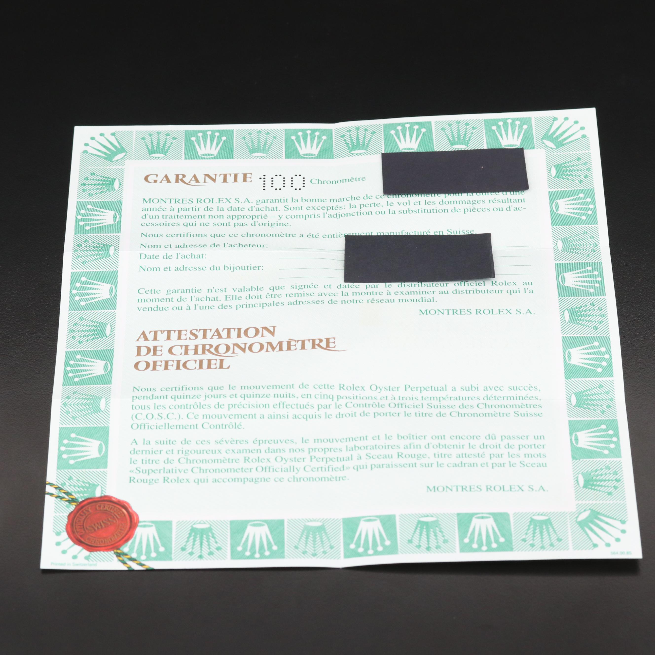 Rolex Datejust 18K Gold and Stainless Steel Automatic Watch, 1997