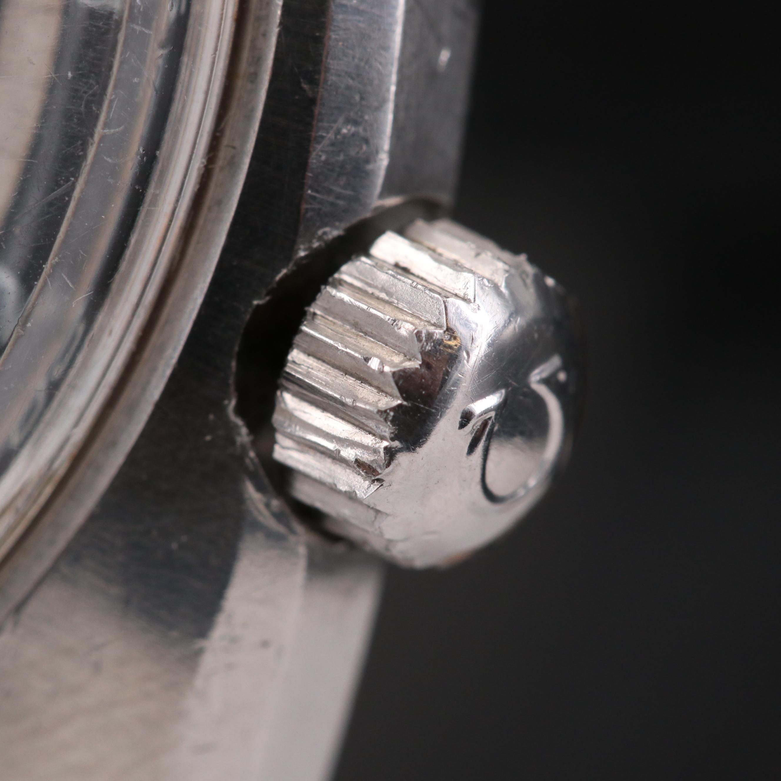 Vintage Omega Seamaster Chronostop Stainless Steel Stem Wind Watch, 1968