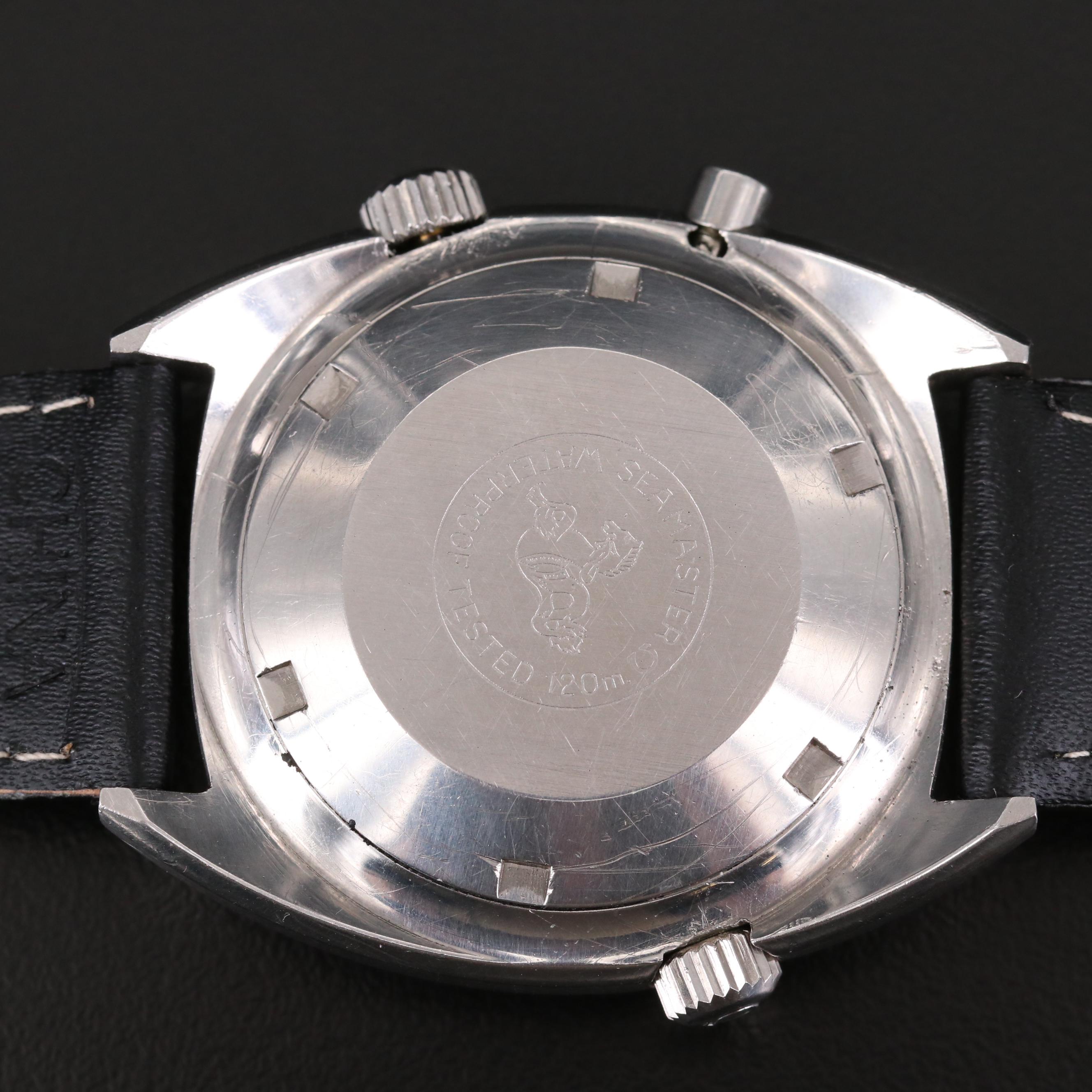 Vintage Omega Seamaster Chronostop Stainless Steel Stem Wind Watch, 1968