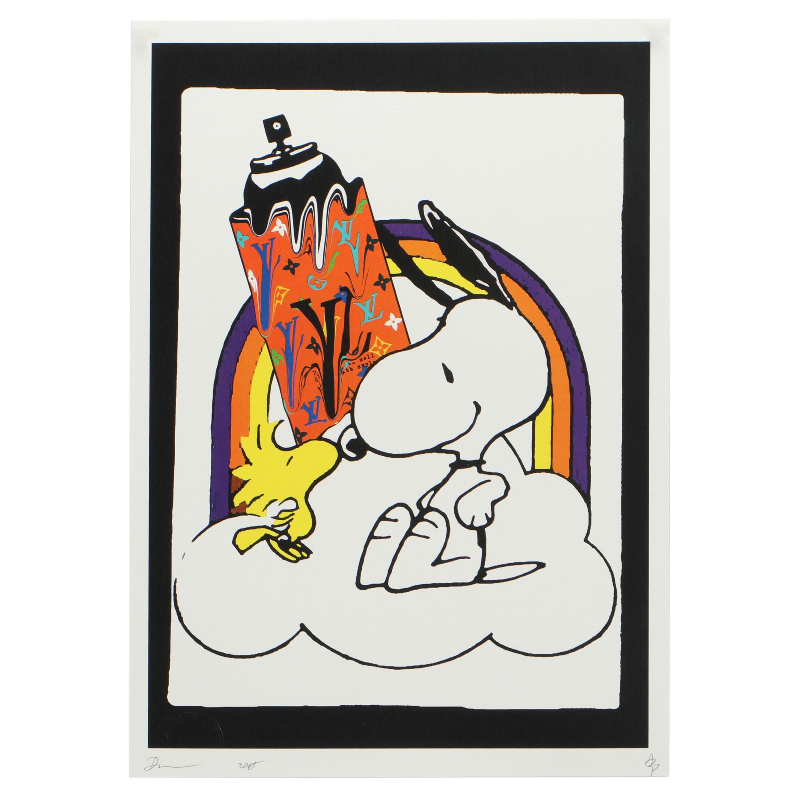 Death NYC Graphic Print "Snoop L Spray Drip Red (A4)"