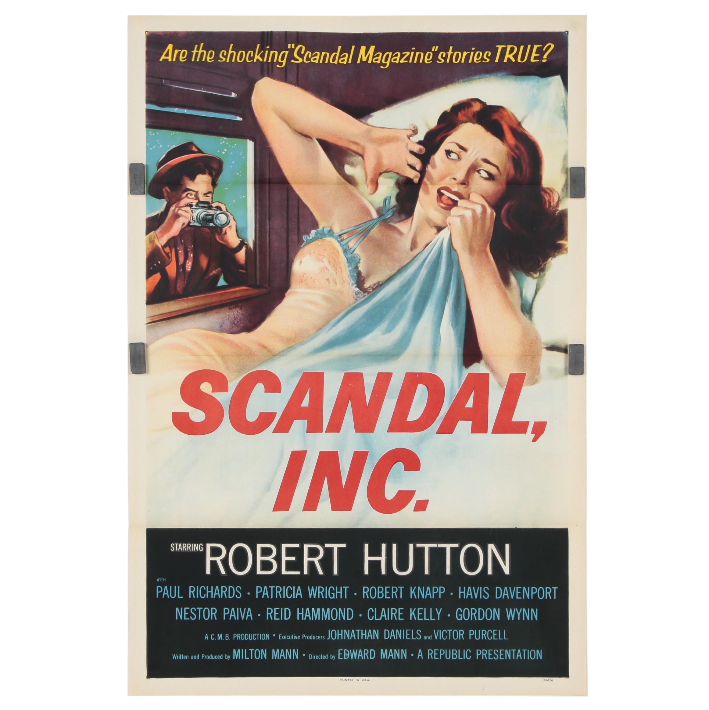 "Scandal Inc." One Sheet, 1956