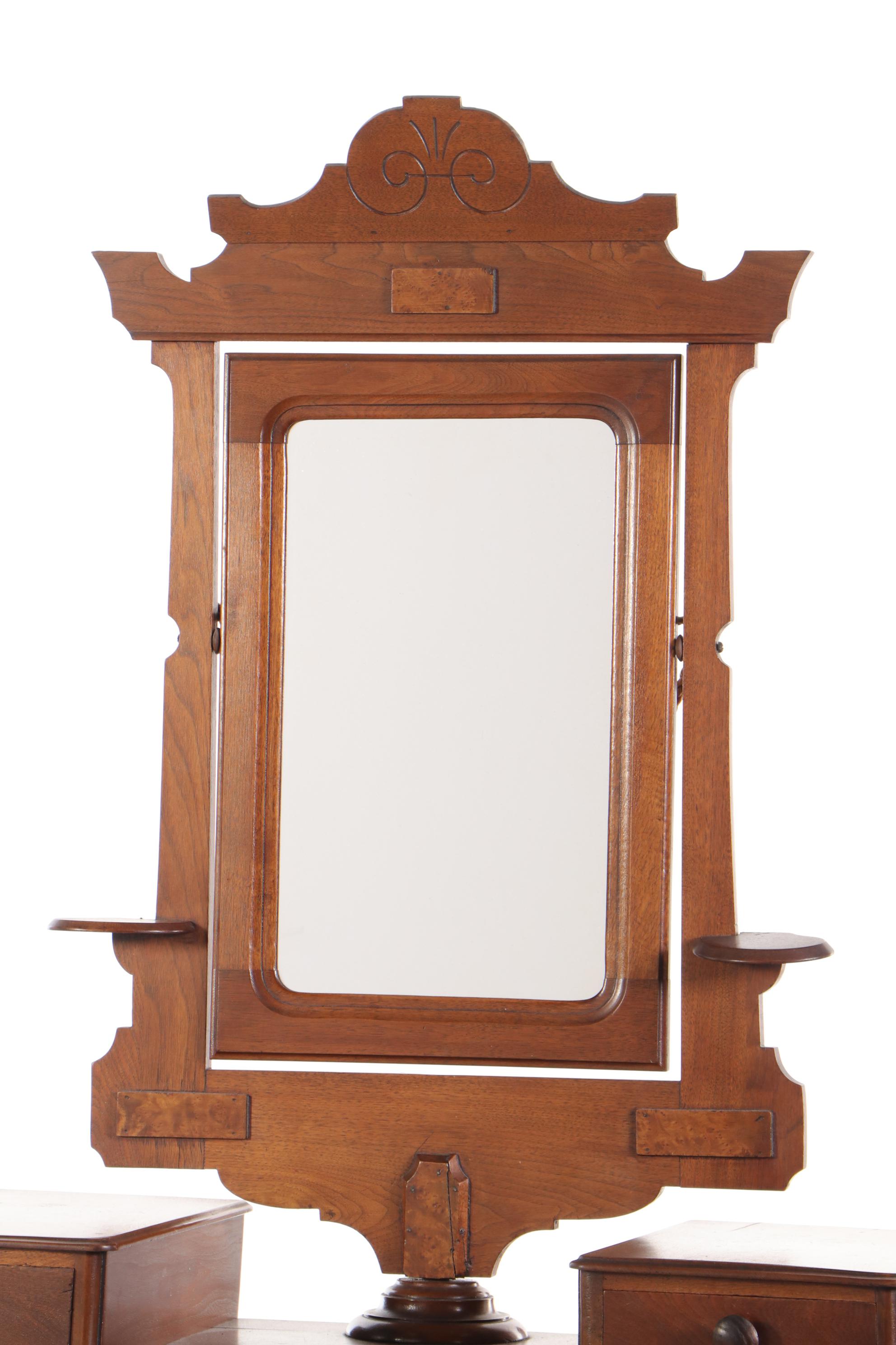 Victorian Eastlake Walnut Dresser, Late 19th Century