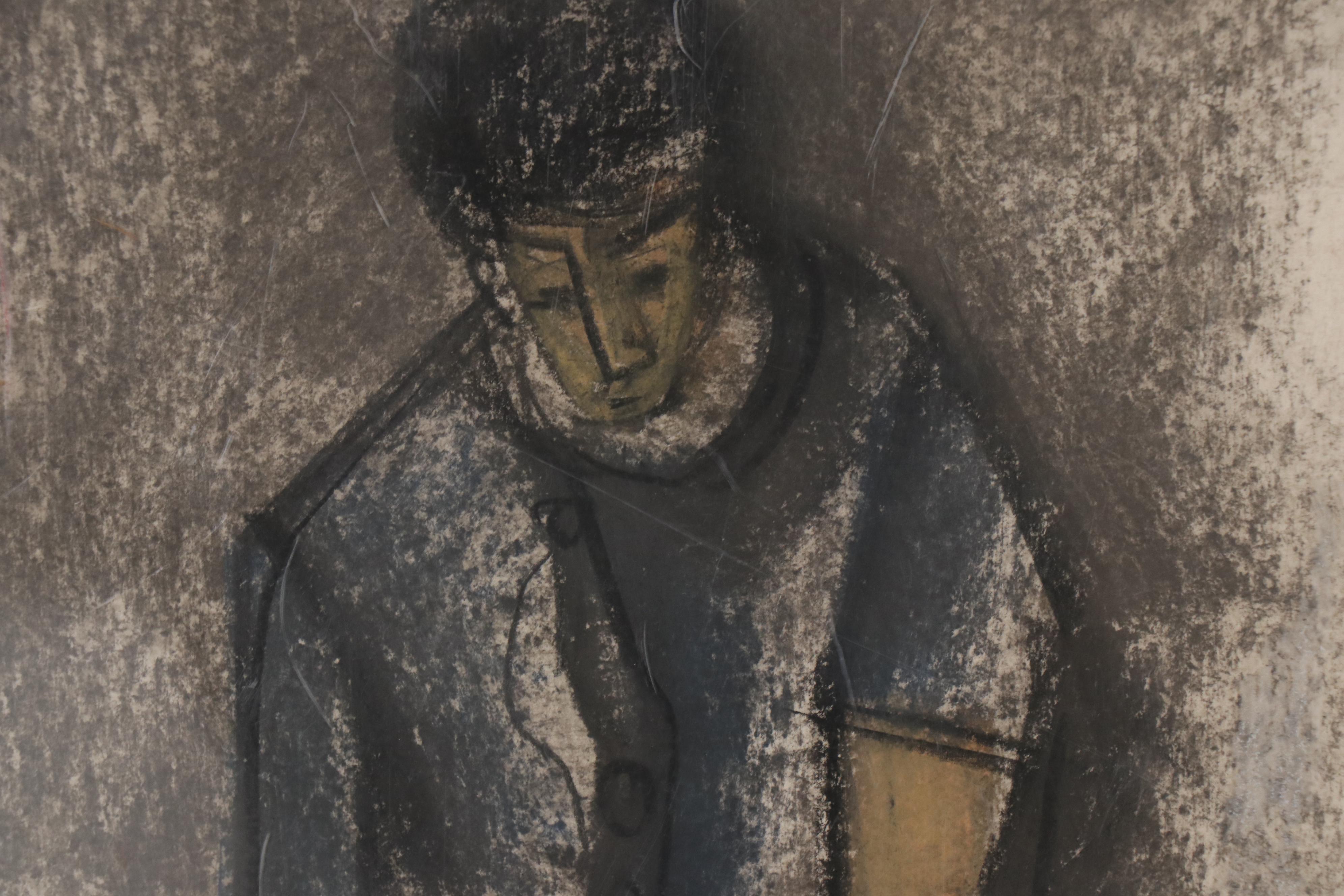 Pastel Figure Drawings Attributed to John Alfred Begg, Mid 20th Century