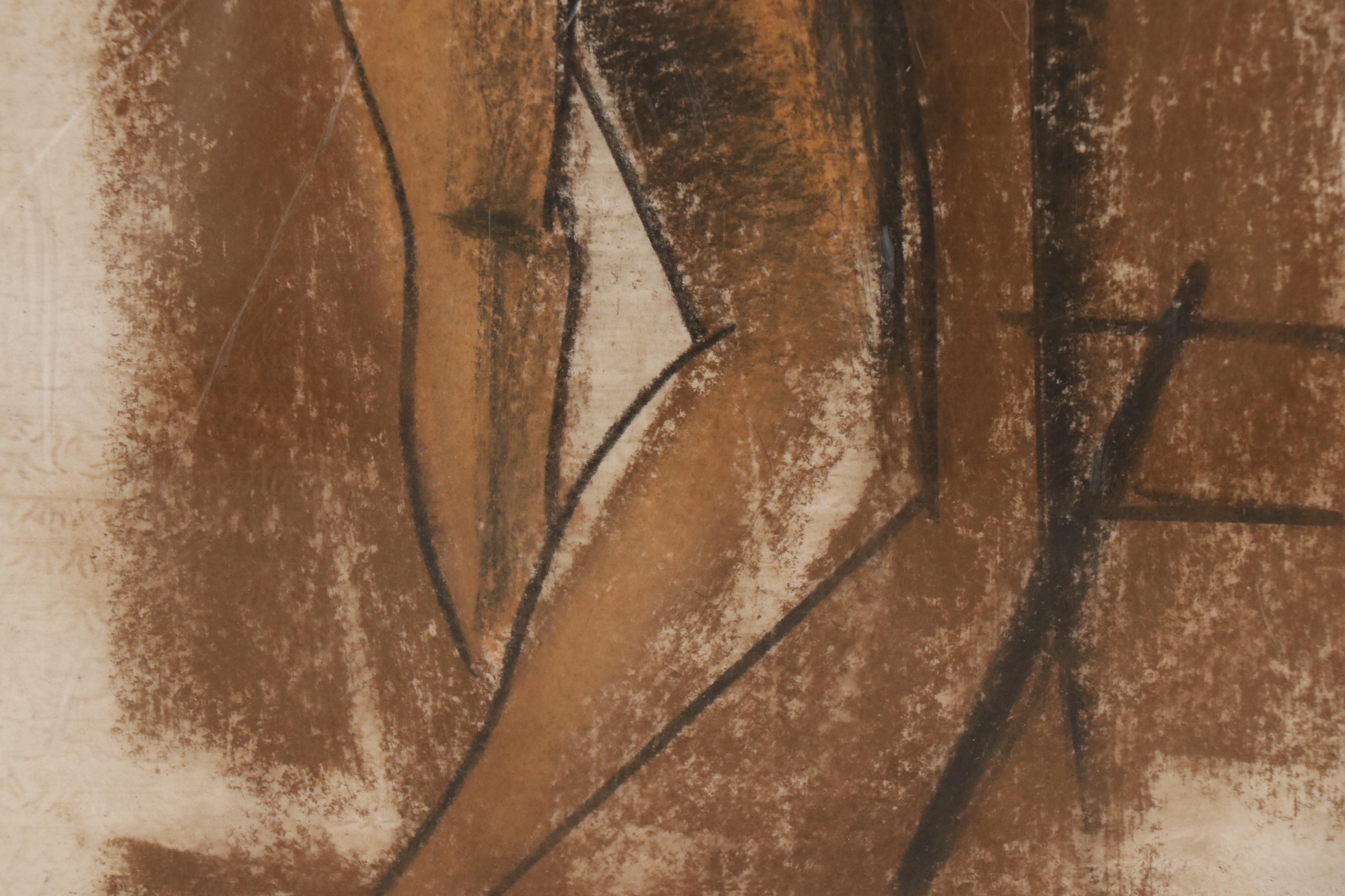 Pastel Figure Drawings Attributed to John Alfred Begg, Mid 20th Century