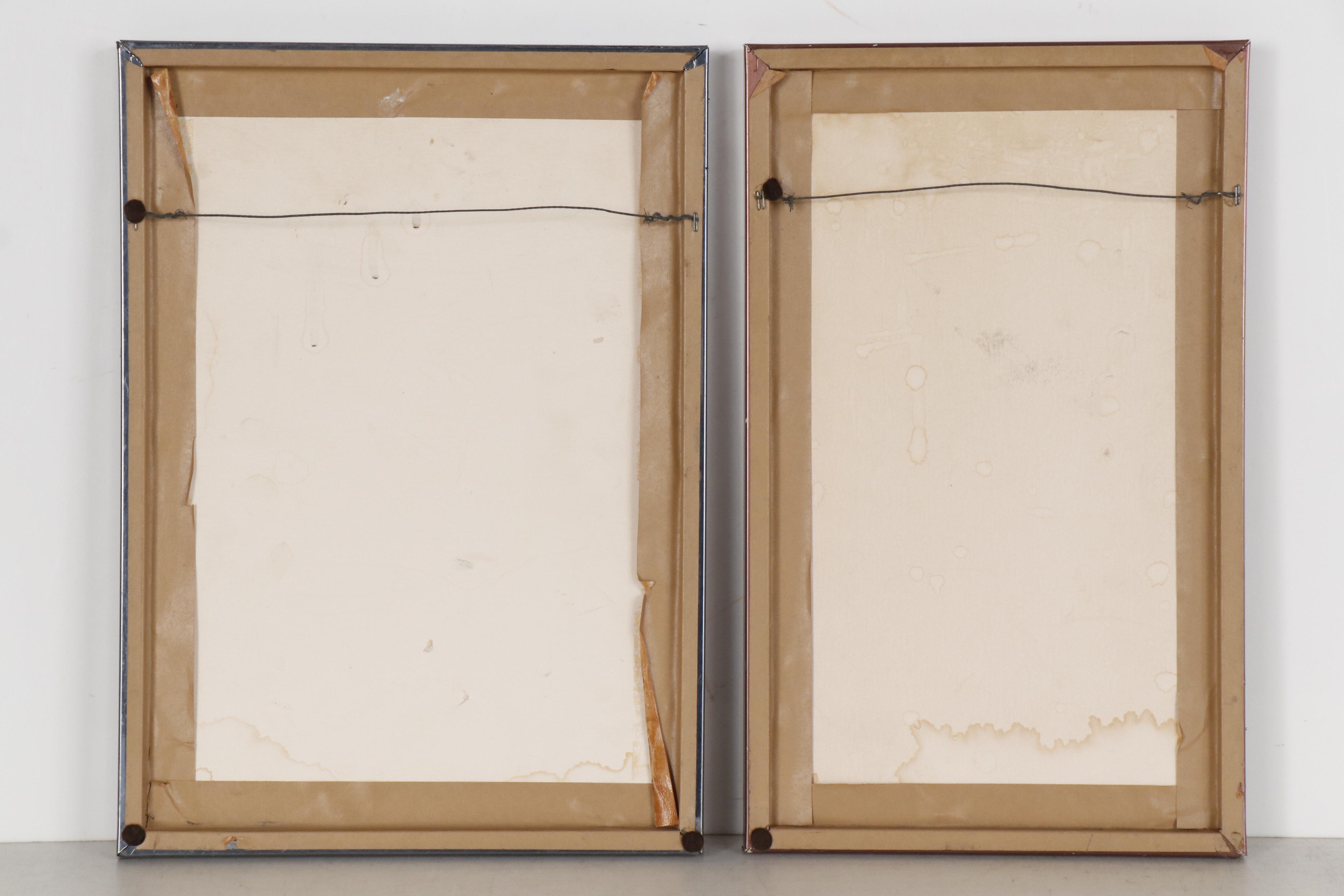 Pastel Figure Drawings Attributed to John Alfred Begg, Mid 20th Century