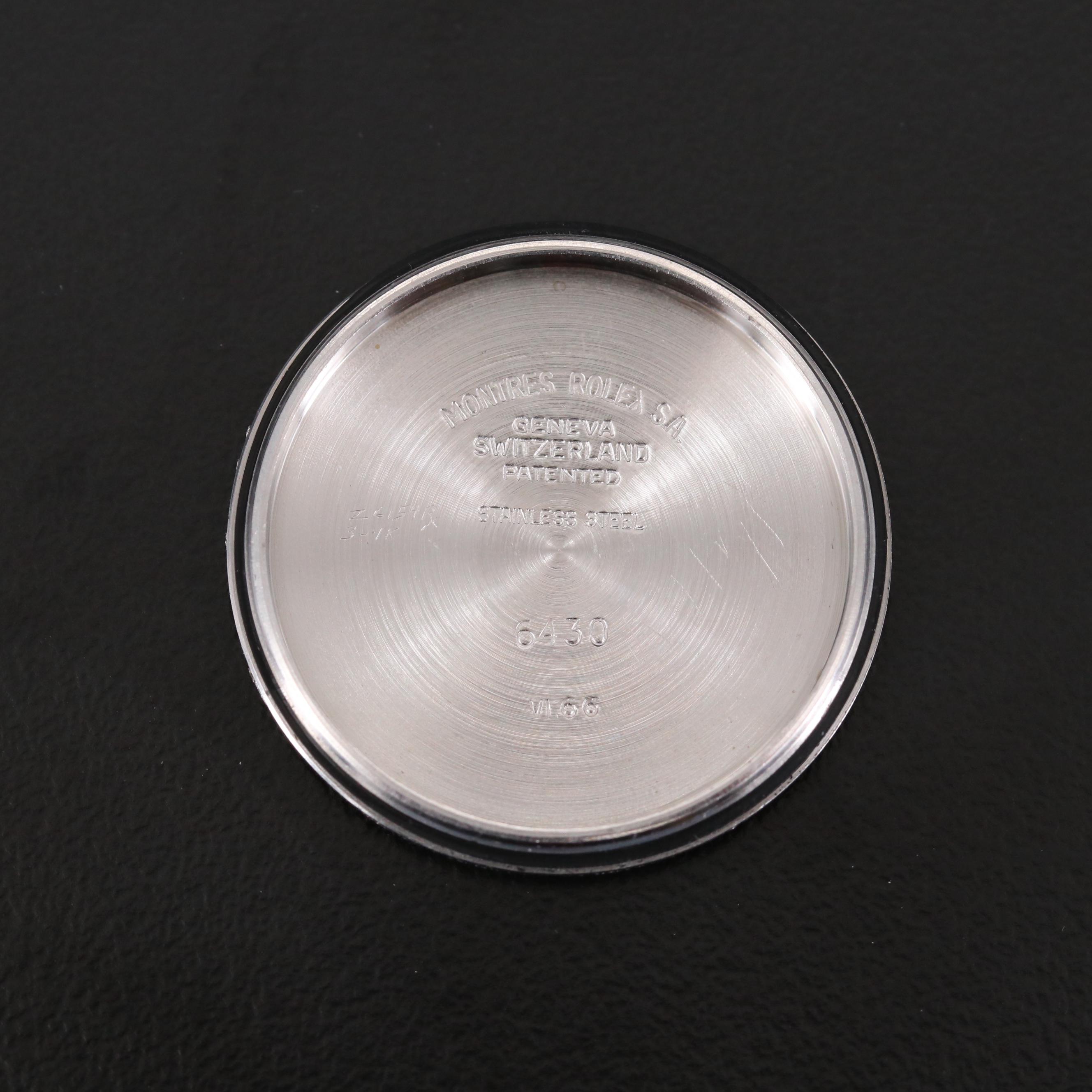 Vintage Rolex Oyster Speed King Stainless Steel Stem Wind Watch, 1966