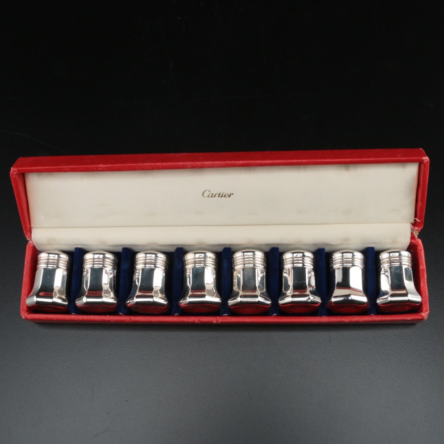 Cartier Sterling Silver Salt and Pepper Shakers