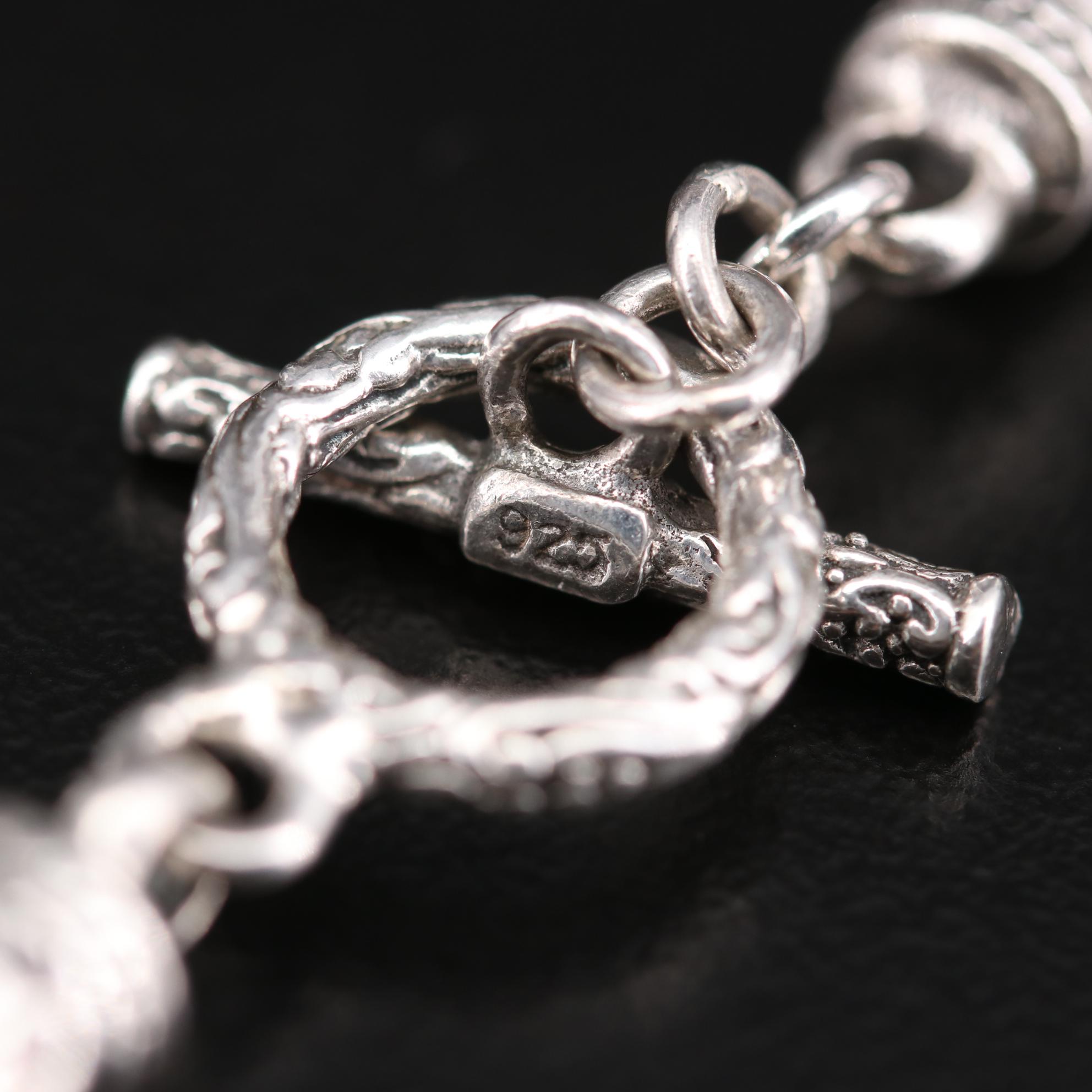 Sterling Silver Byzantine Link Necklace