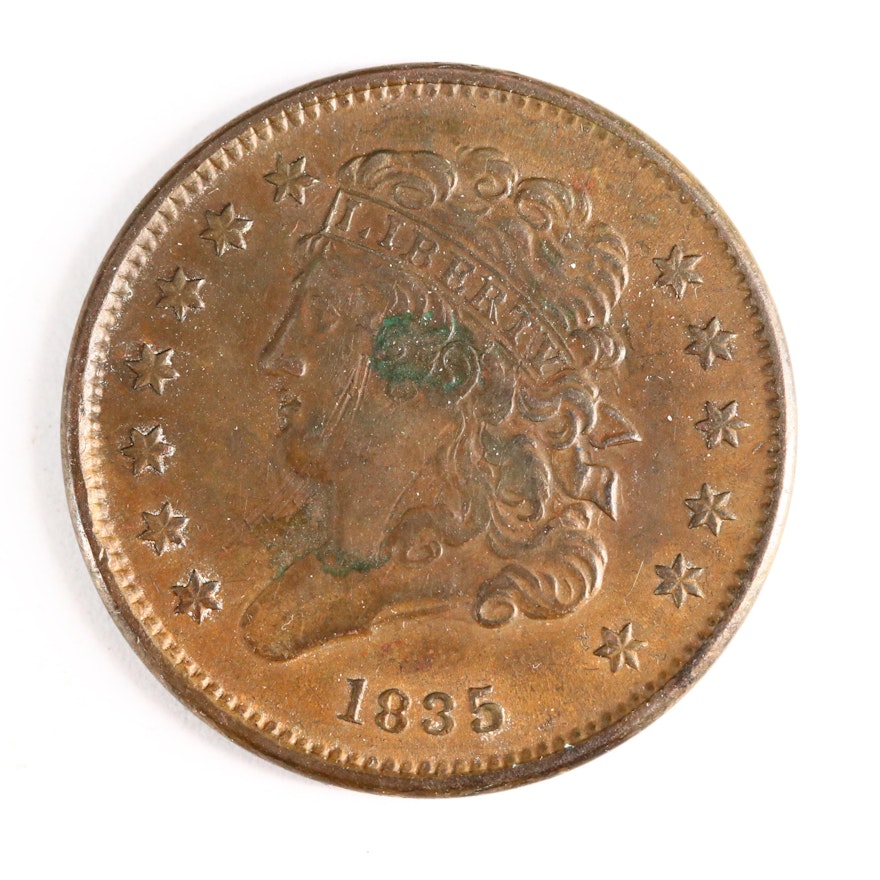 1835 Classic Head Half Cent