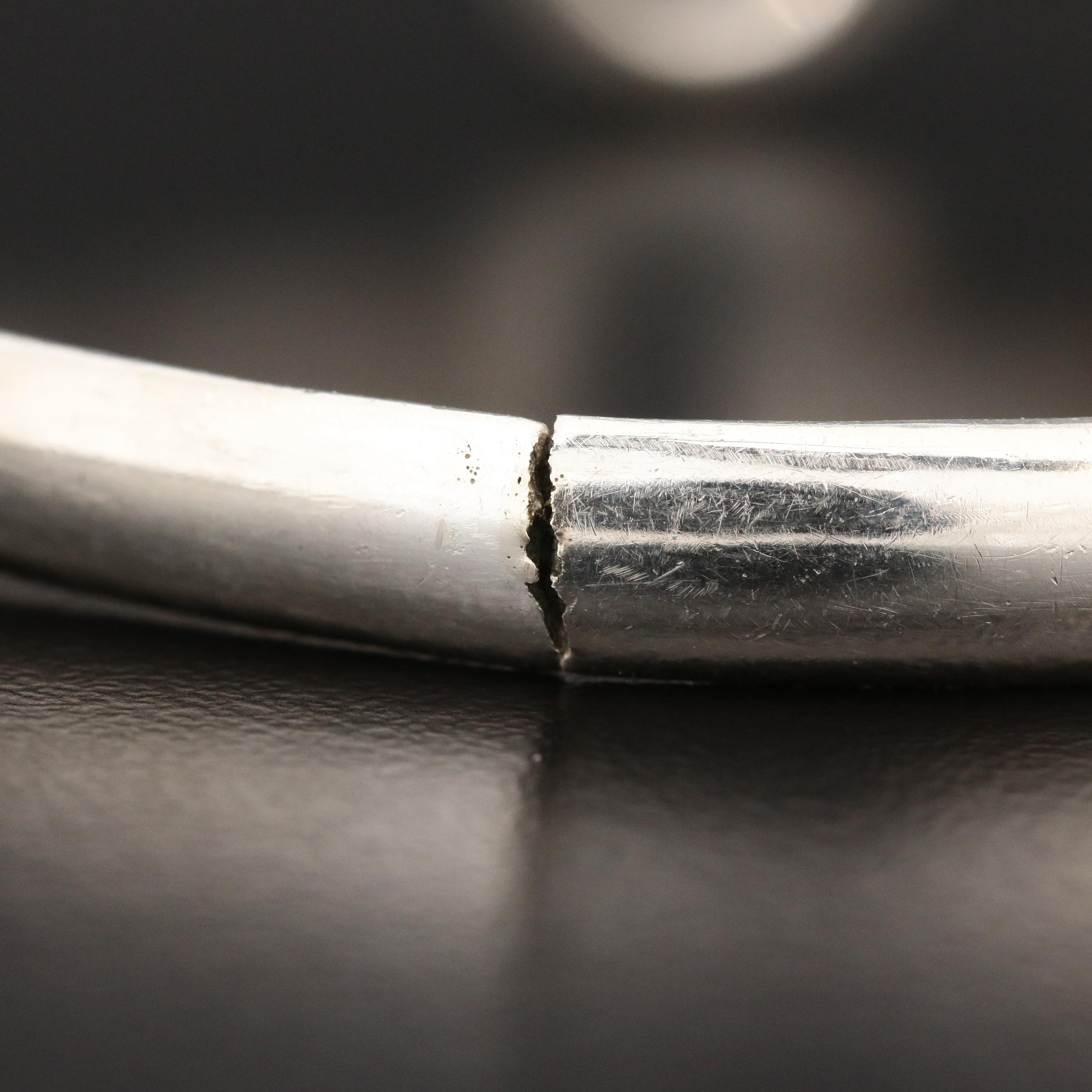 Sonya Sterling Silver Hook Bracelet with 14K Gold Accent