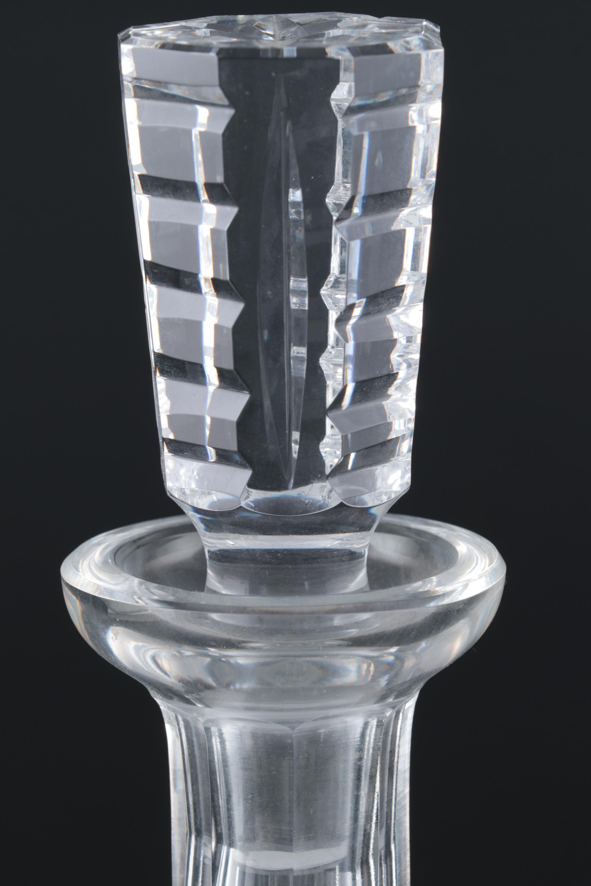 Waterford Crystal "Lismore" Wine Decanter with Stopper, Late 20th Century