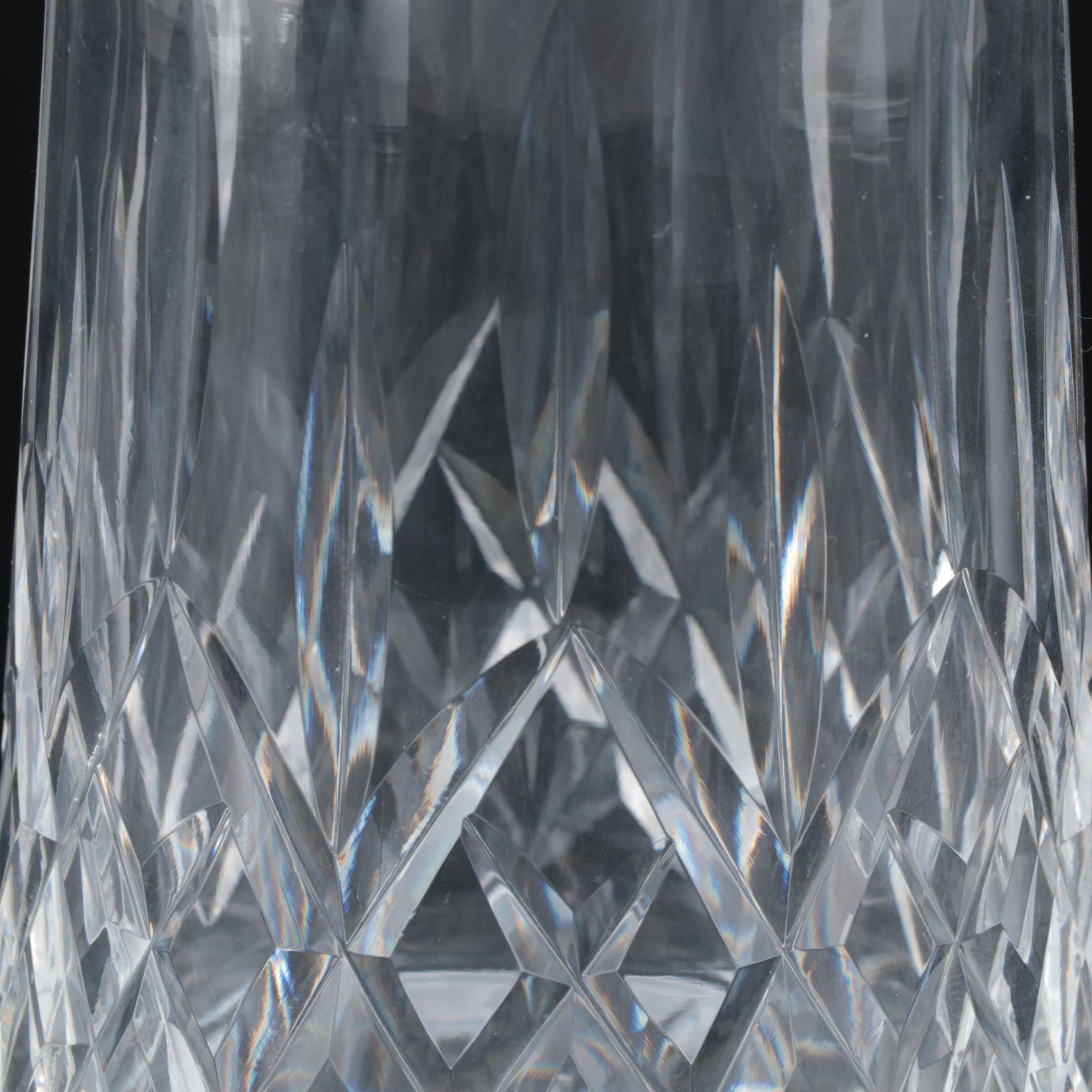 Waterford Crystal "Lismore" Wine Decanter with Stopper, Late 20th Century