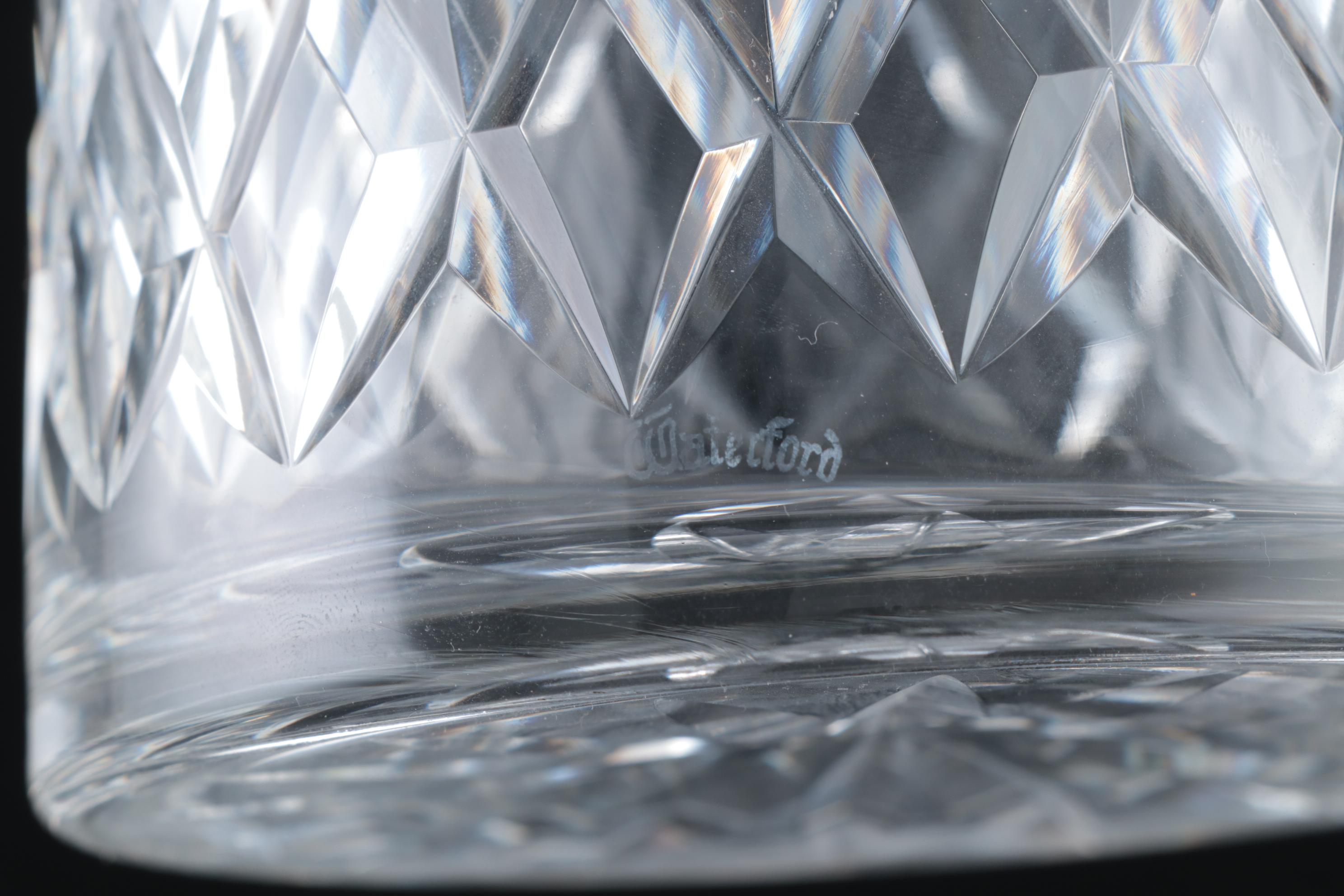 Waterford Crystal "Lismore" Wine Decanter with Stopper, Late 20th Century