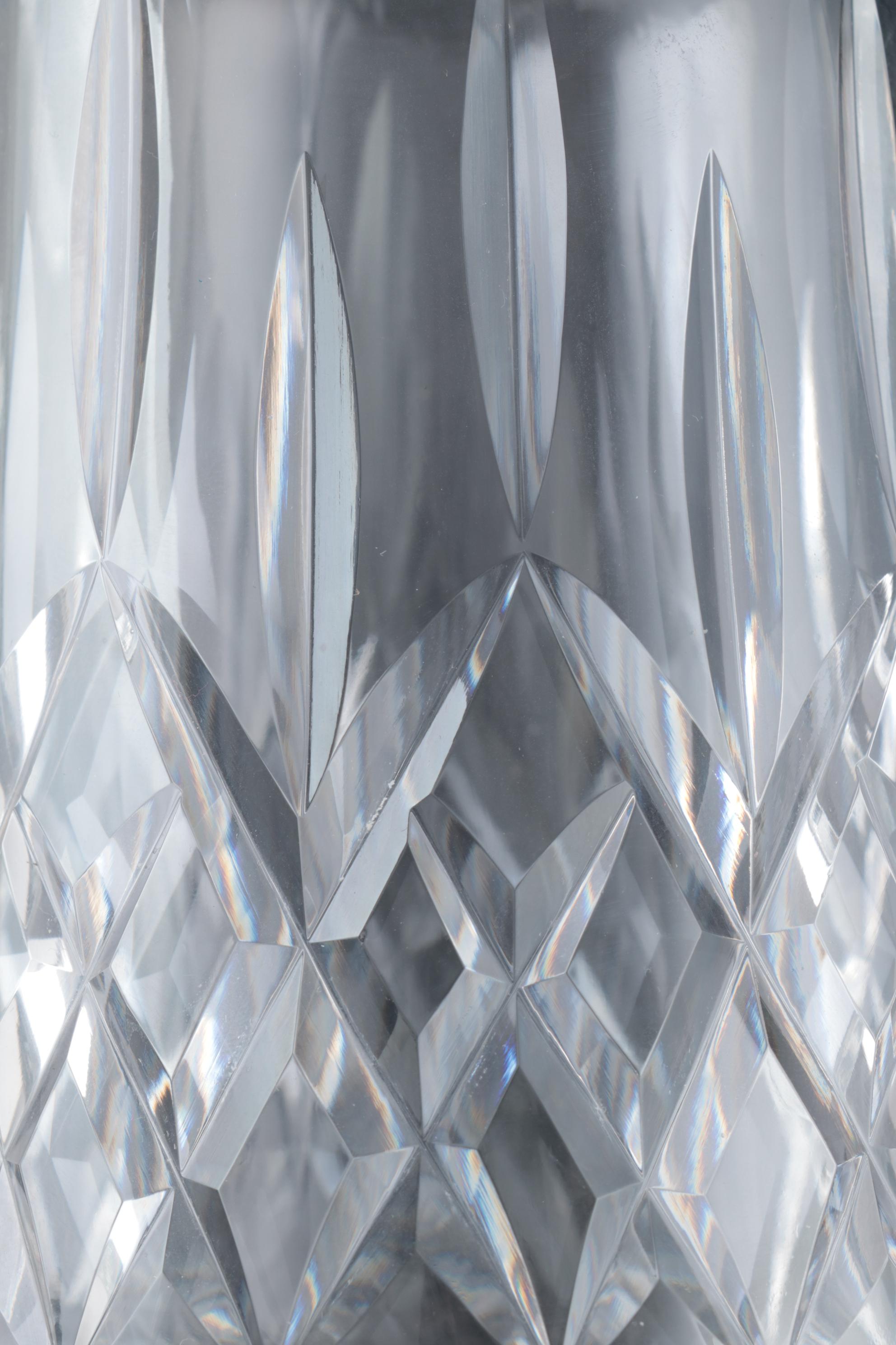 Waterford Crystal "Lismore" Wine Decanter with Stopper, Late 20th Century