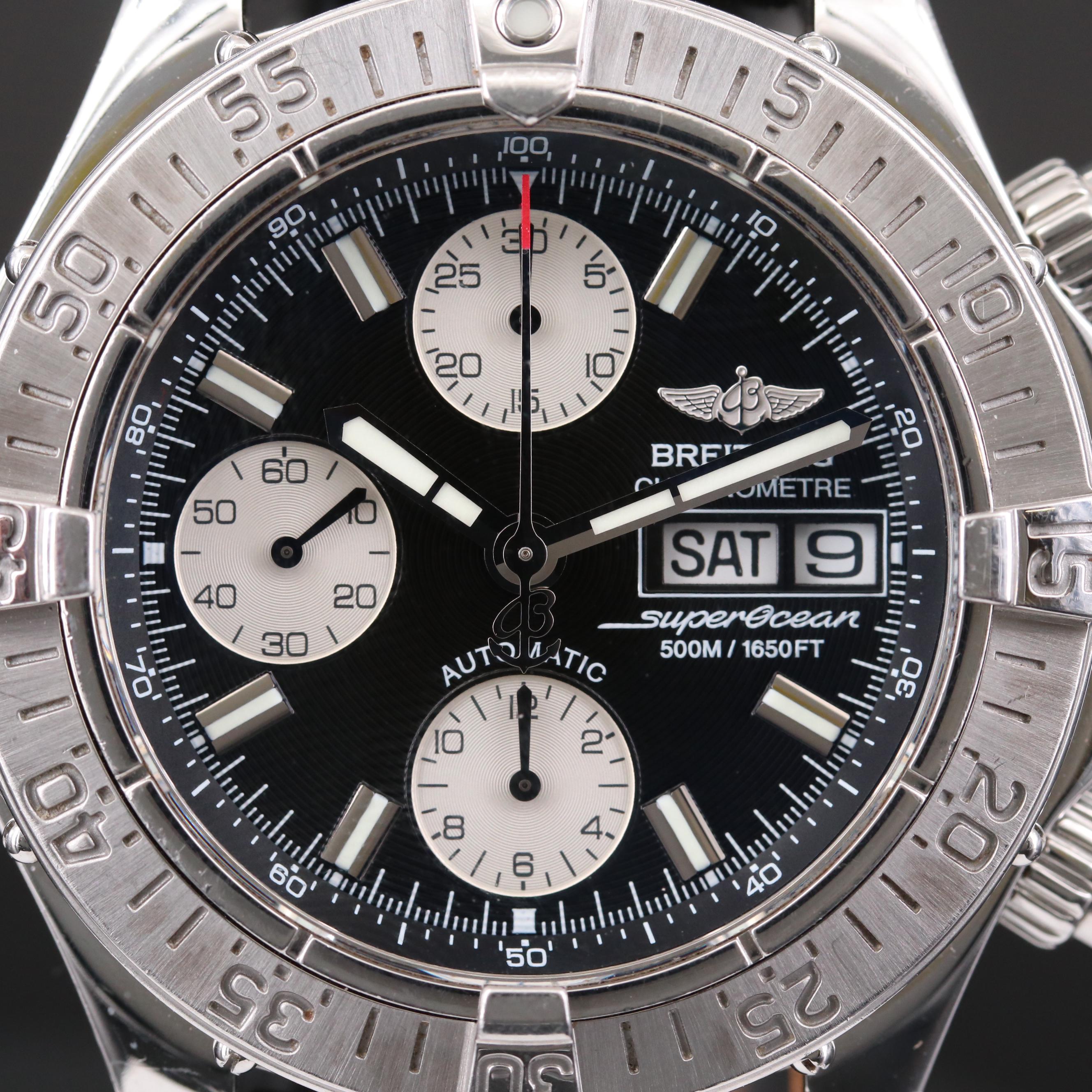 Breitling Chrono Superocean Stainless Steel Automatic Watch