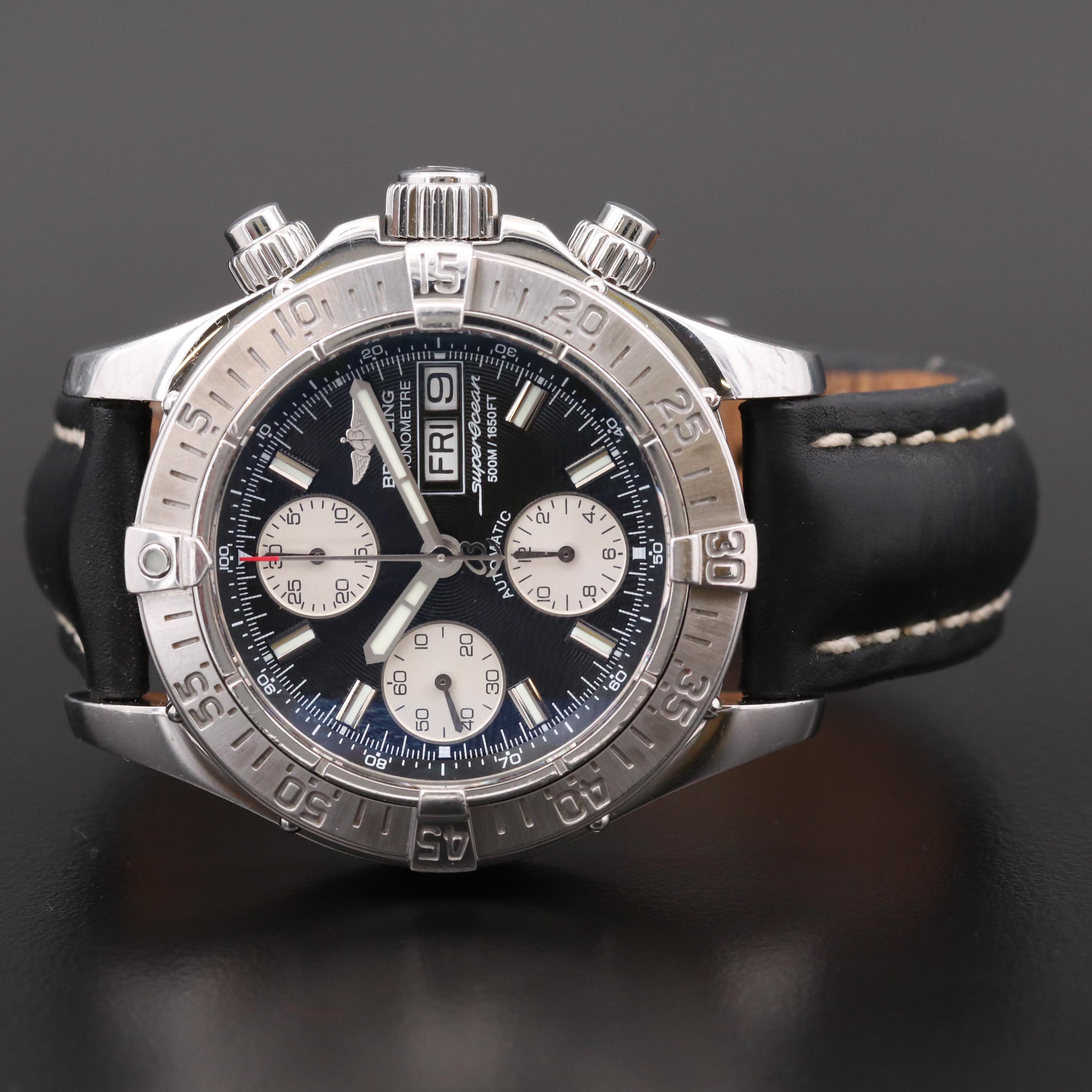 Breitling Chrono Superocean Stainless Steel Automatic Watch