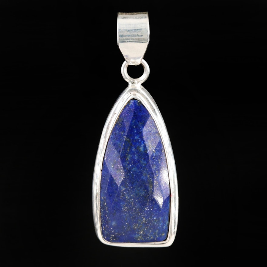 Sterling Silver Lapis Lazuli Pendant