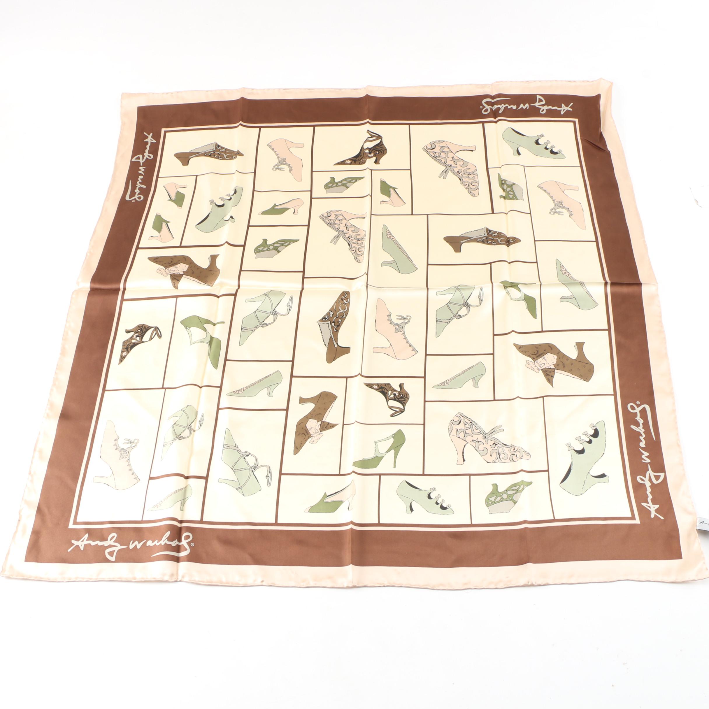 Andy Warhol Brand and Laurel Burch for Sun 'N' Sand Silk Scarves