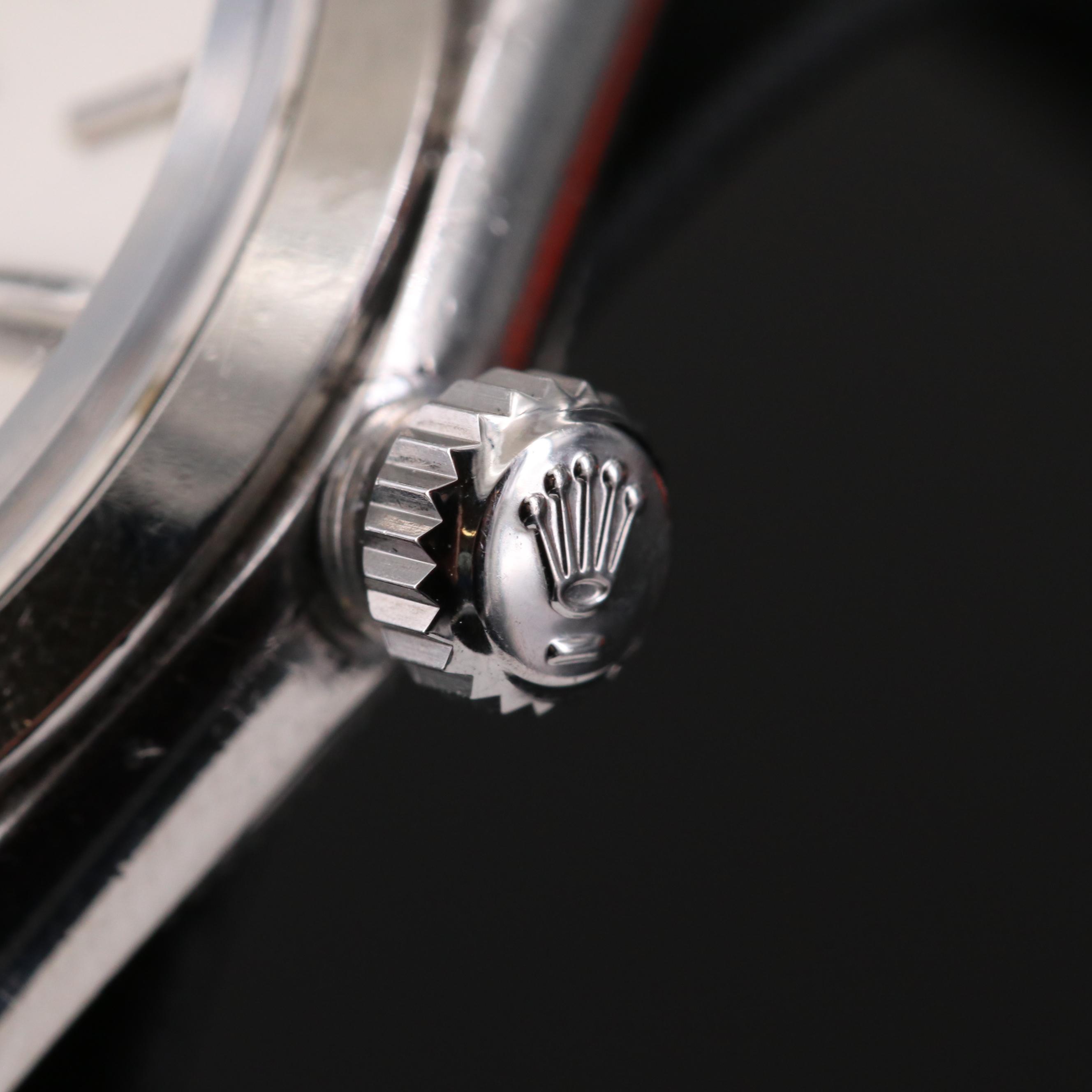 Vintage Rolex Oyster Speed King Stainless Steel Stem Wind Watch, 1966