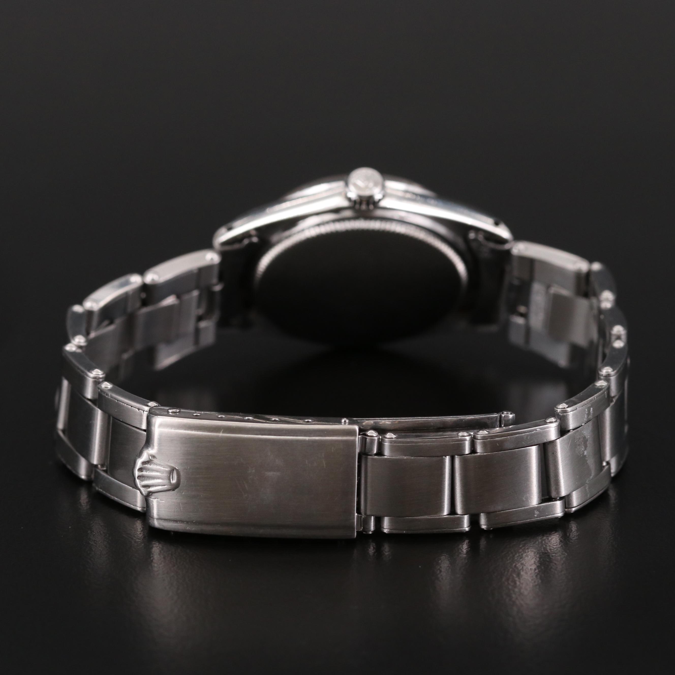 Vintage Rolex Oyster Speed King Stainless Steel Stem Wind Watch, 1966