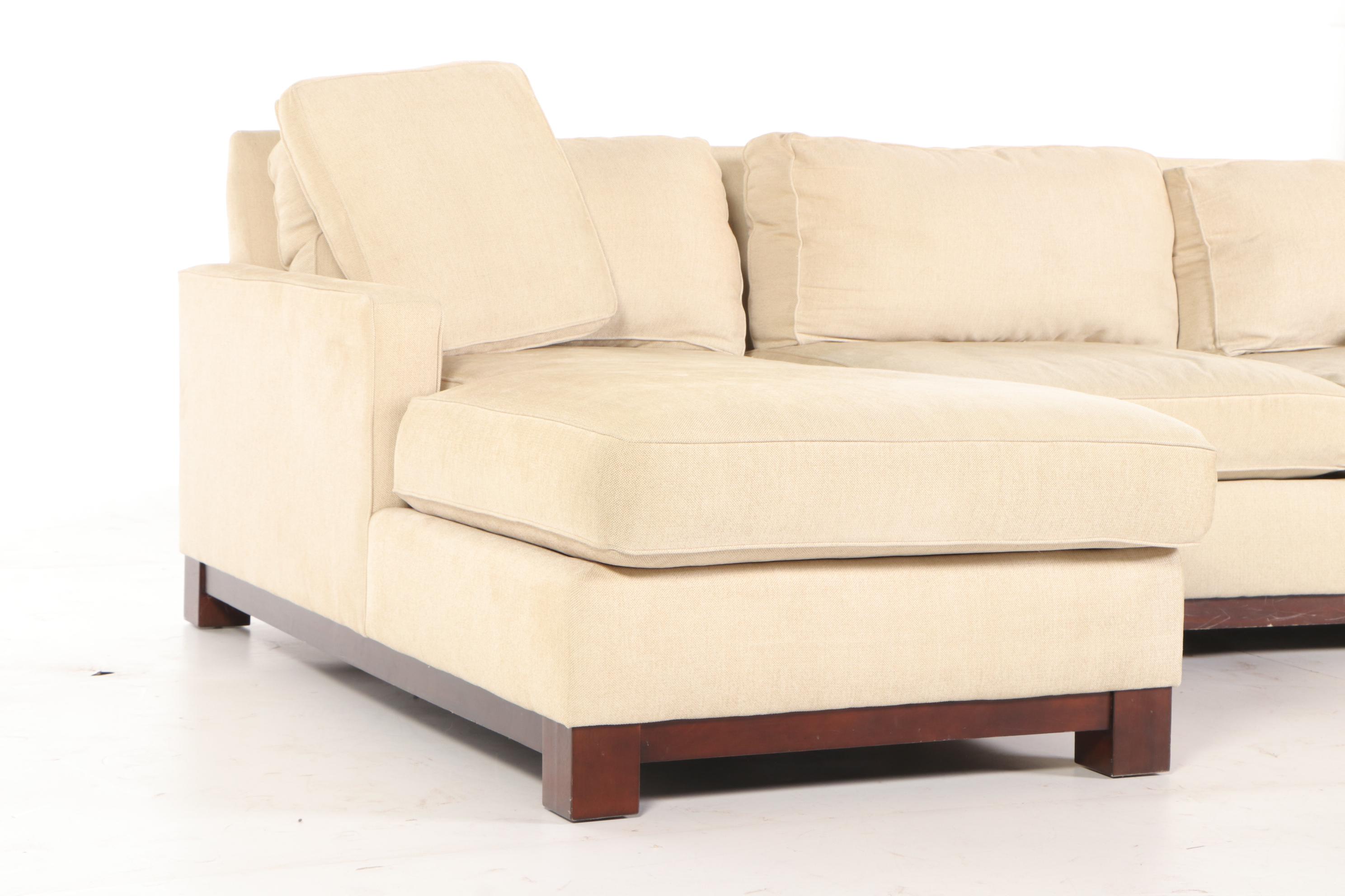 Martha Stewart with Bernhardt Chaise Sectional Sofa