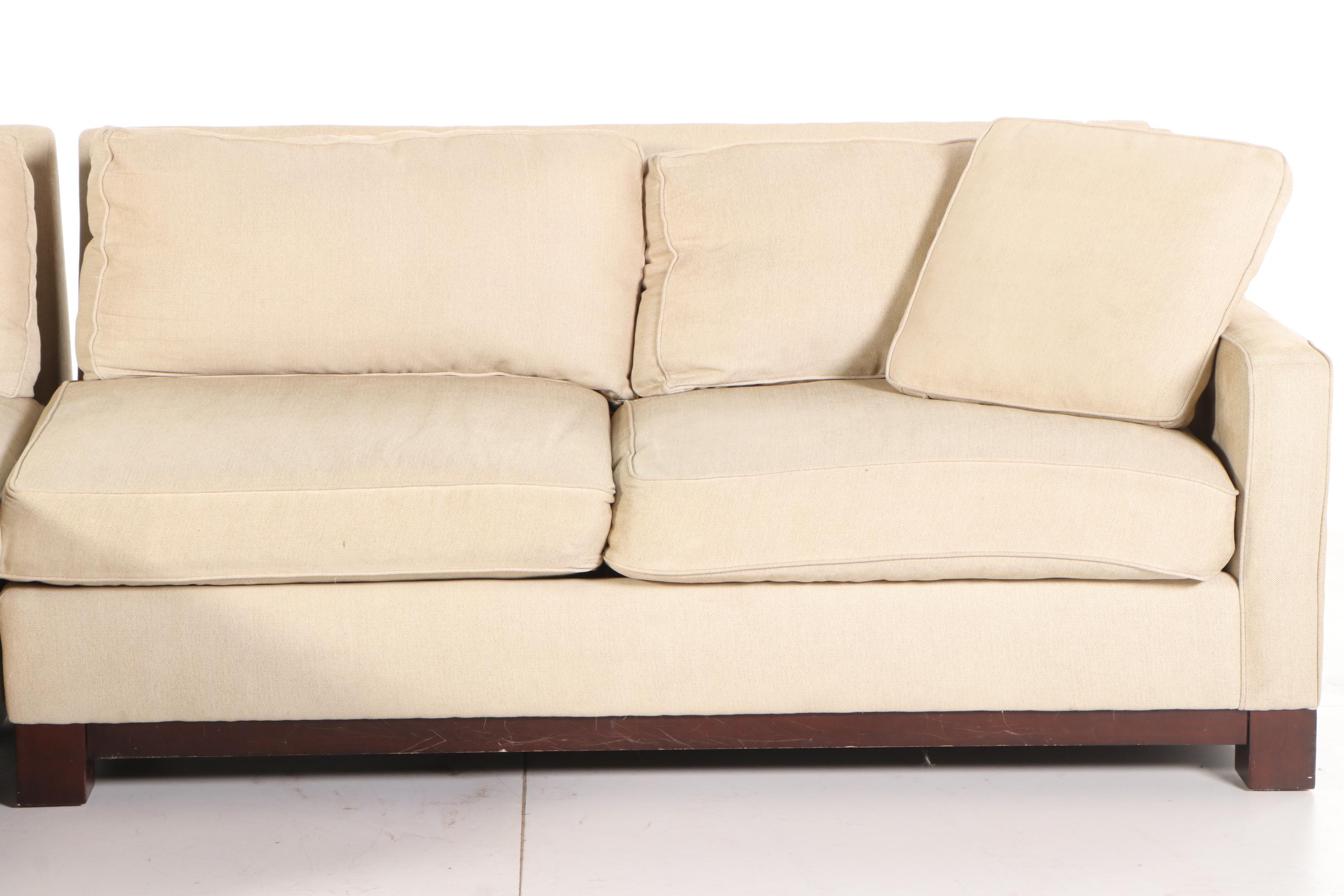 Martha Stewart with Bernhardt Chaise Sectional Sofa
