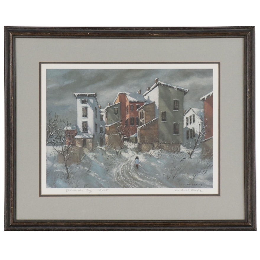 Robert Fabe Offset Lithograph "December Day"