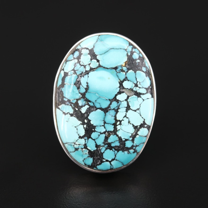 Southwestern Sterling Silver Turquoise Ring