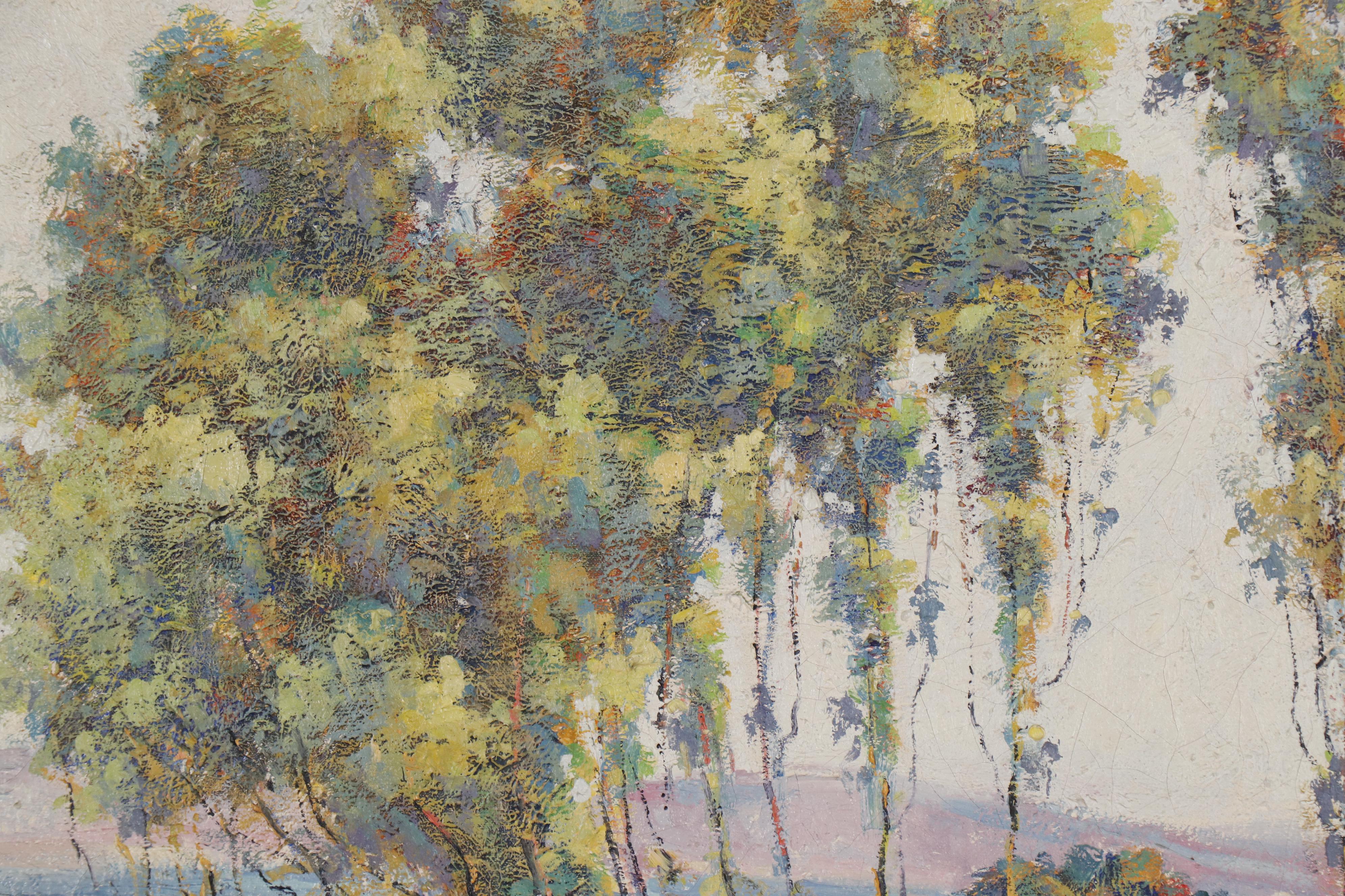 Joseph Raphael Impressionist Landscape Oil Painting