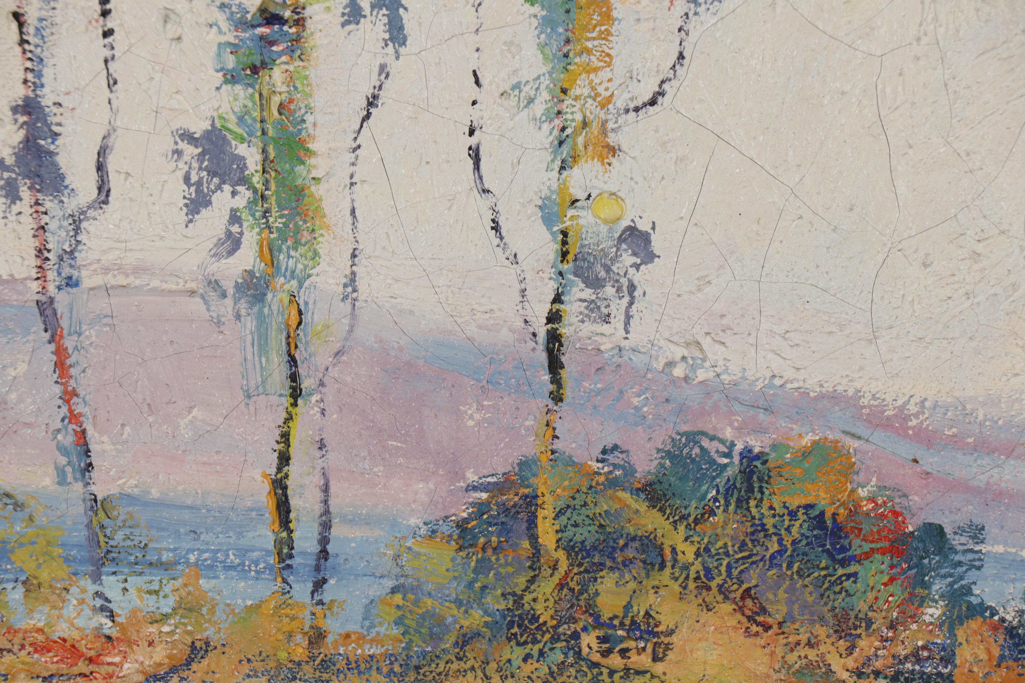 Joseph Raphael Impressionist Landscape Oil Painting