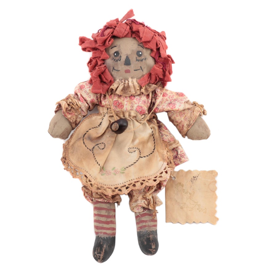 Handcrafted Raggedy Ann Doll