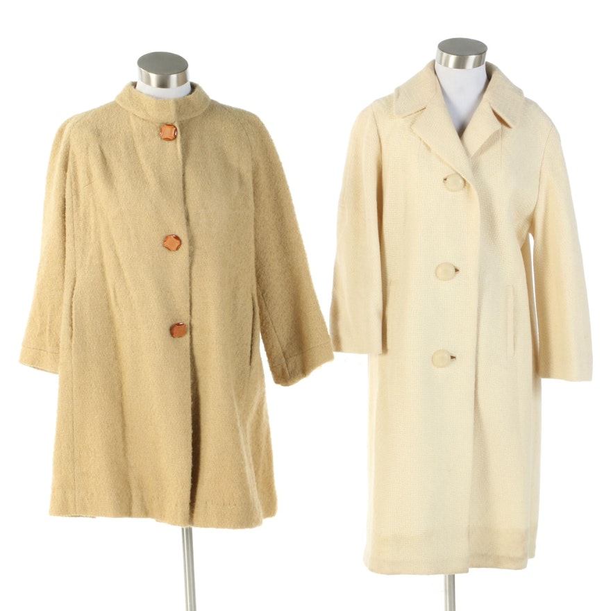 Wool Stroller and Swing Coats Featuring Gregg's of Lima, 1960s Vintage