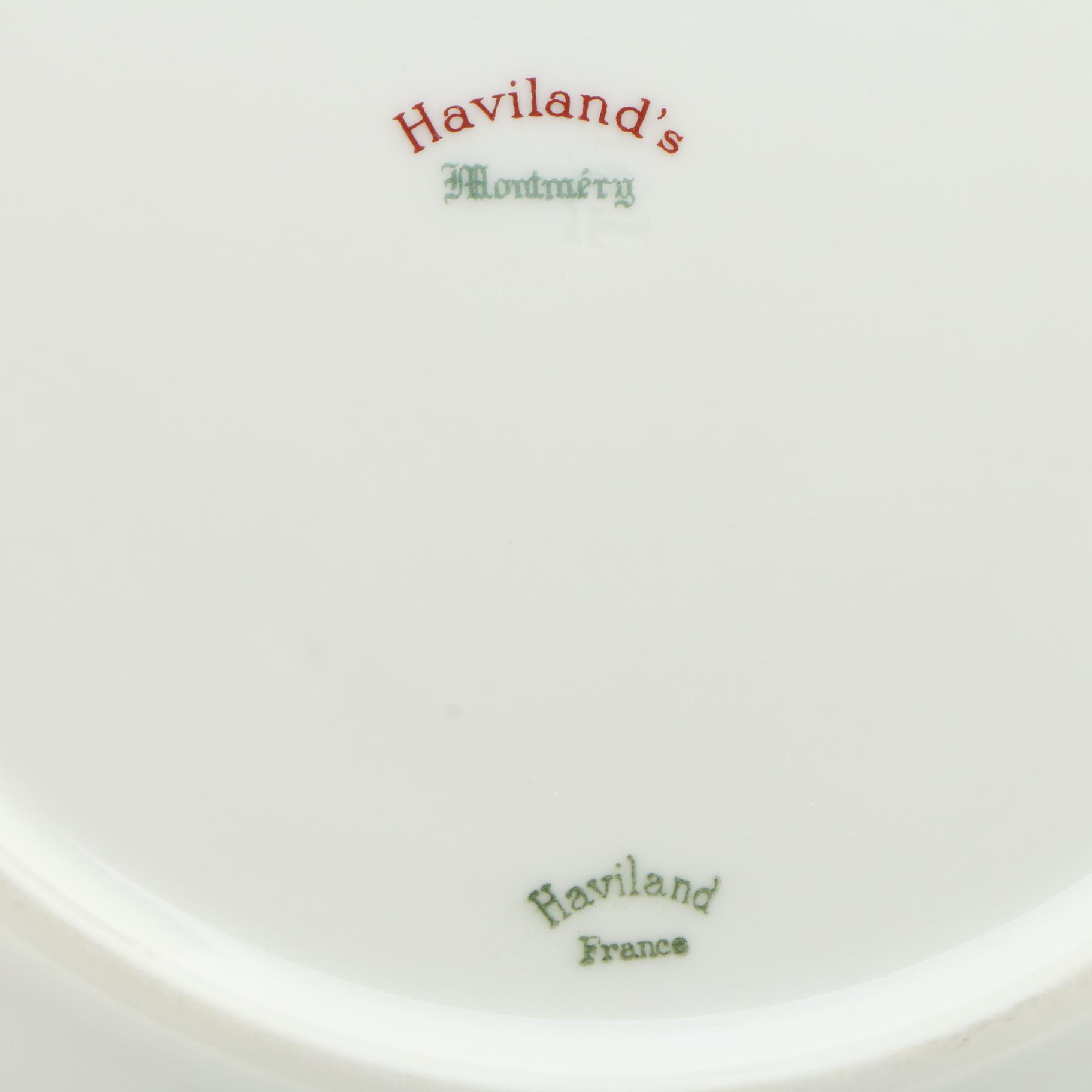 Haviland "Montmery" Porcelain Dinnerware, Mid to Late 20th Century