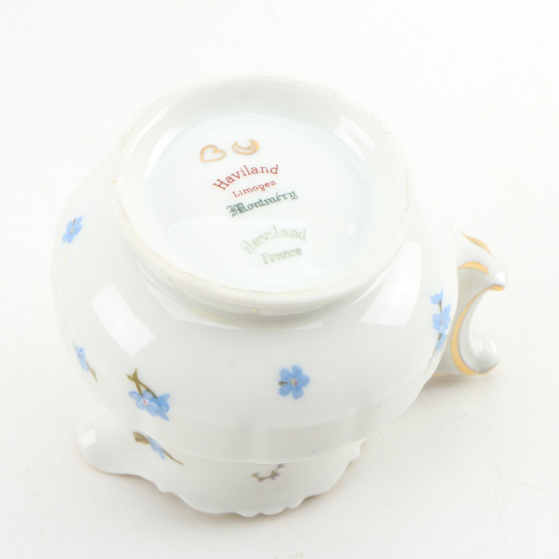 Haviland "Montmery" Porcelain Dinnerware, Mid to Late 20th Century