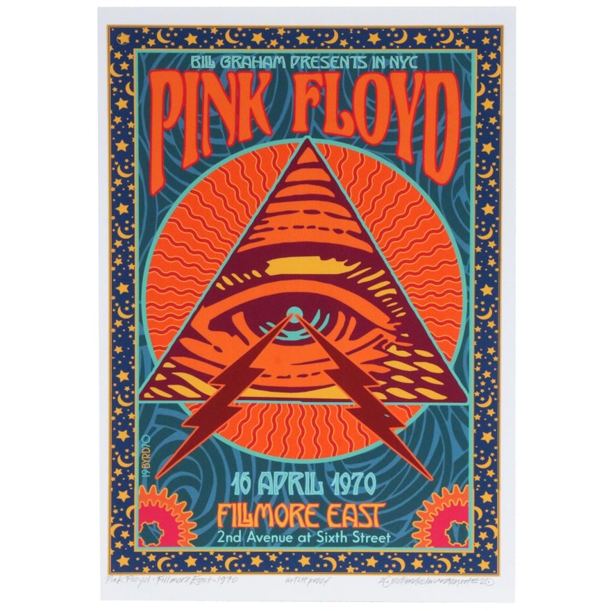 David Edward Byrd Giclée "Pink Floyd at the Fillmore East 1970"