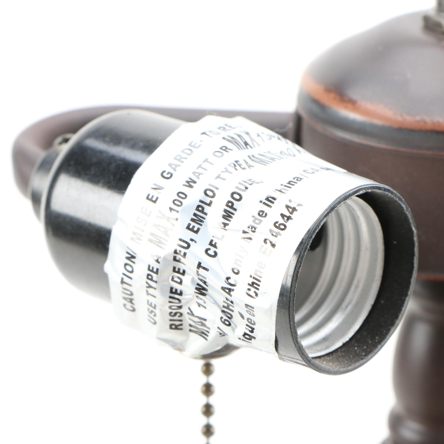 Mission Style Stained Glass Table Lamp