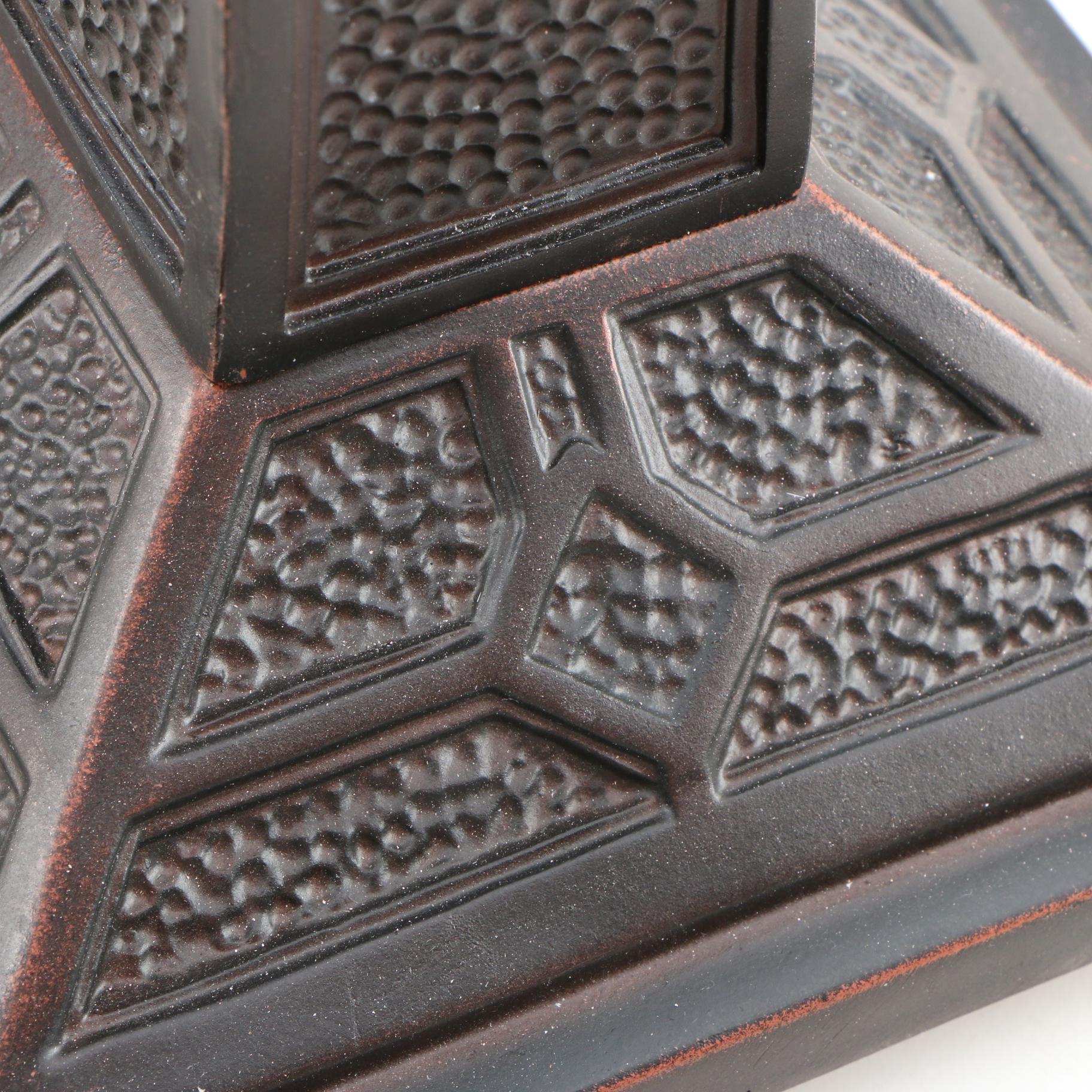 Mission Style Stained Glass Table Lamp