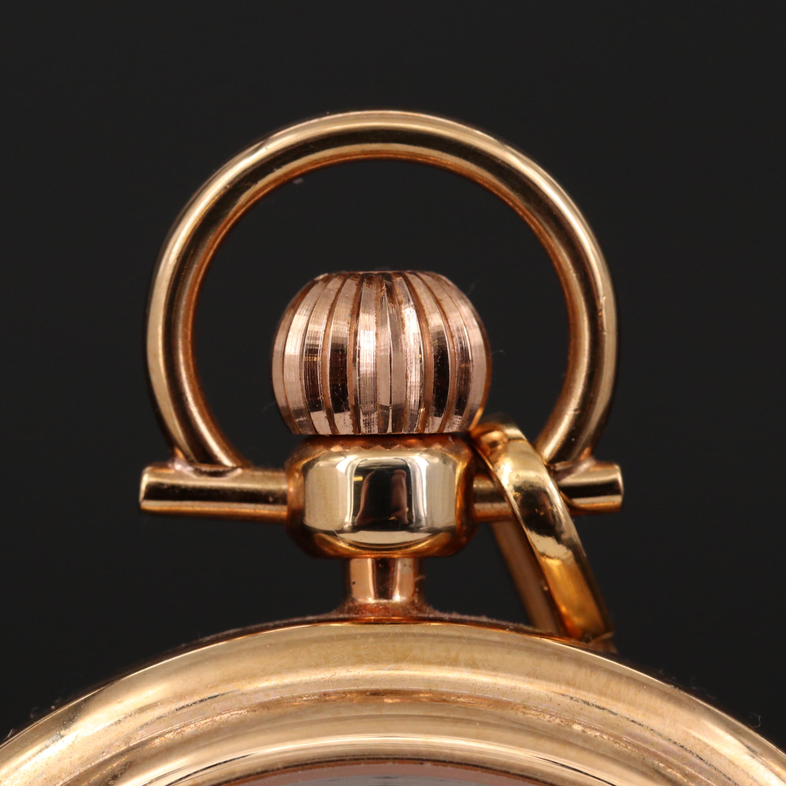 Invicta Skeleton Case Stainless Steel Pocket Watch with Chain Fob