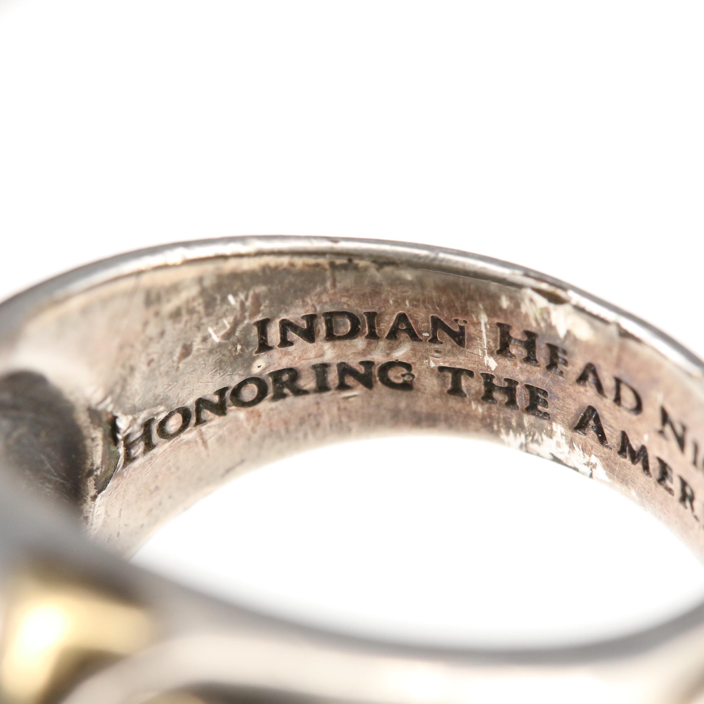 Sterling Silver Ring with 1935 Buffalo Nickel
