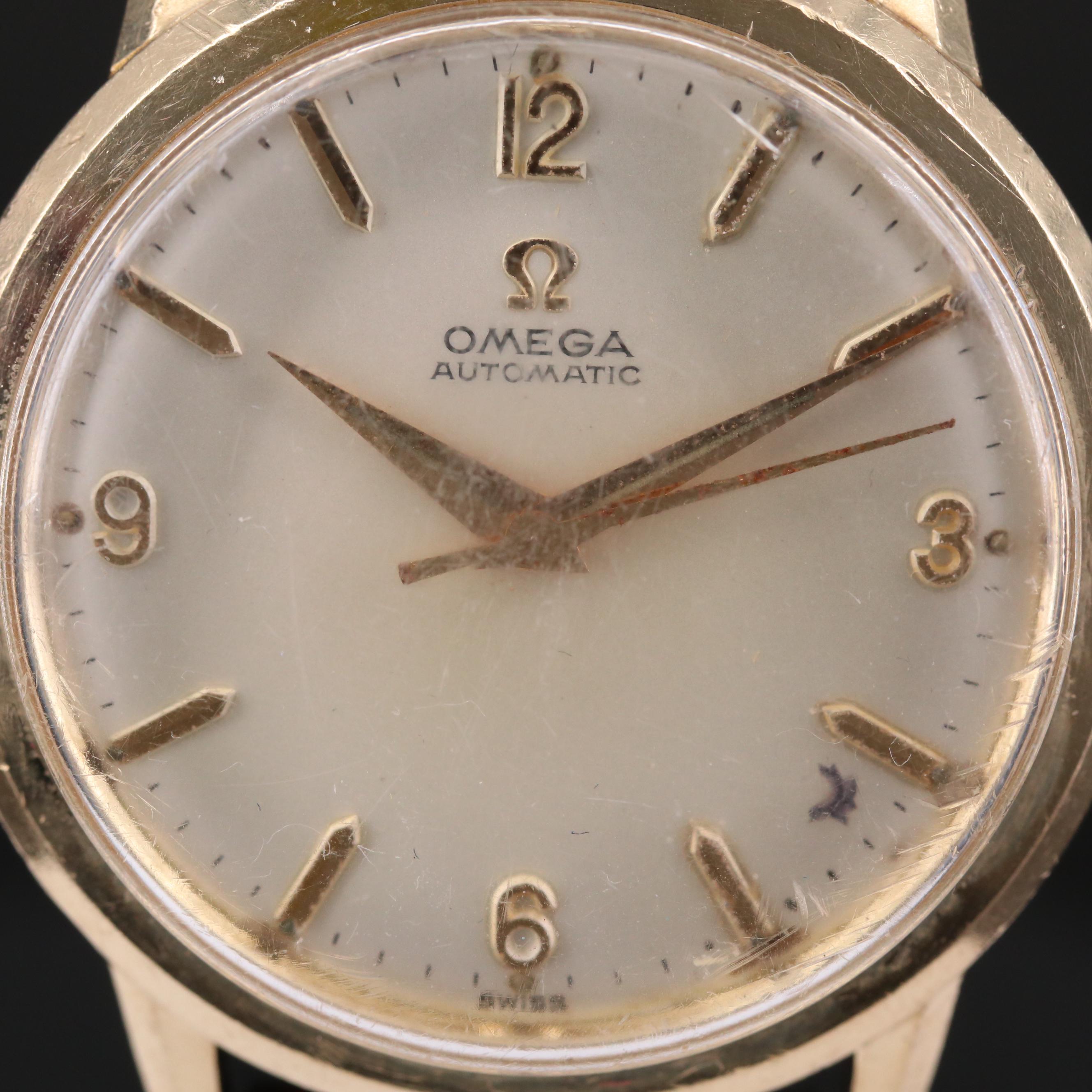 Vintage Omega 10K Gold Filled Automatic Watch, 1963