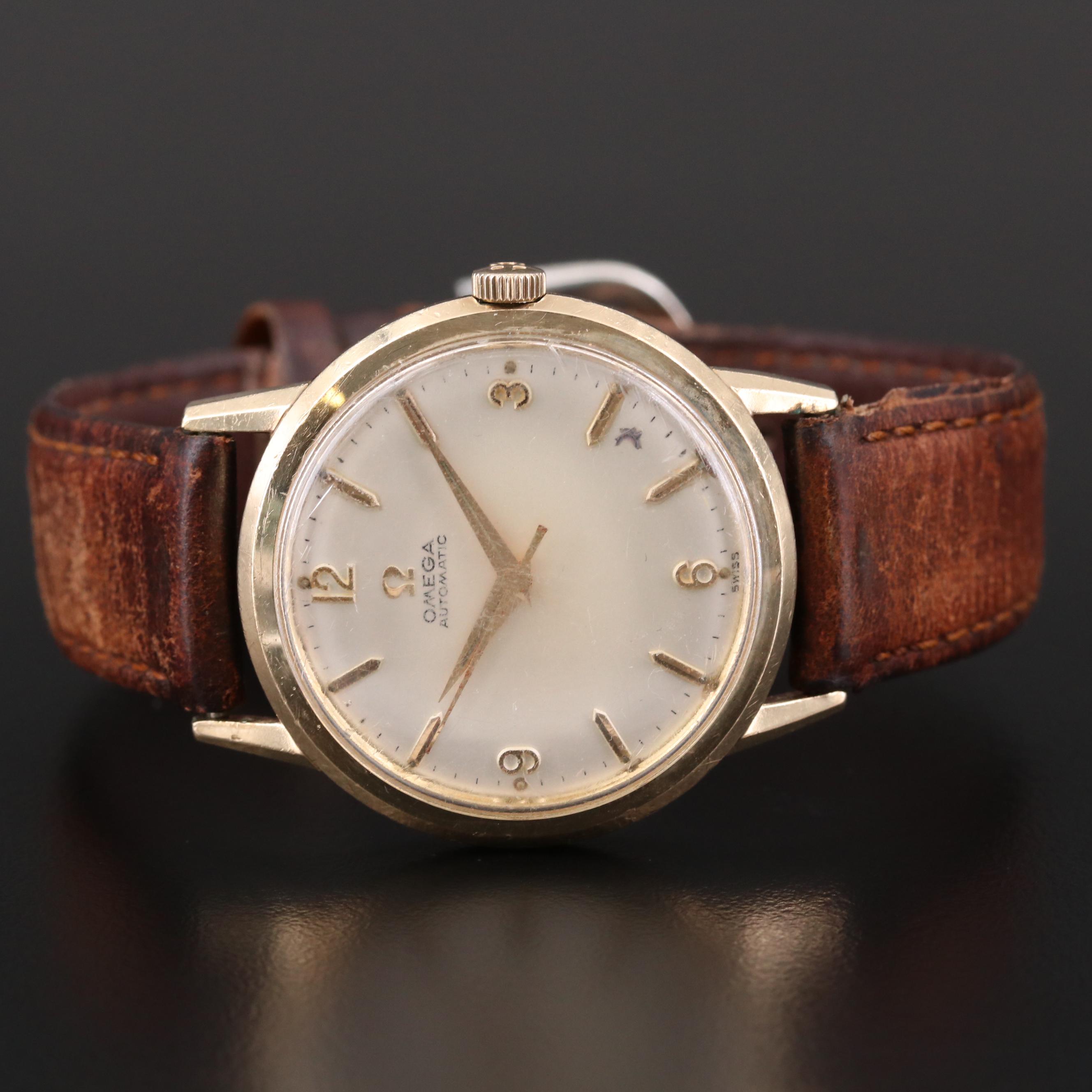 Vintage Omega 10K Gold Filled Automatic Watch, 1963