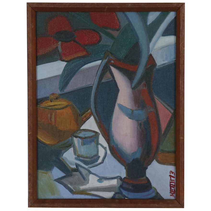 Abstract Modernist Still Life Painting
