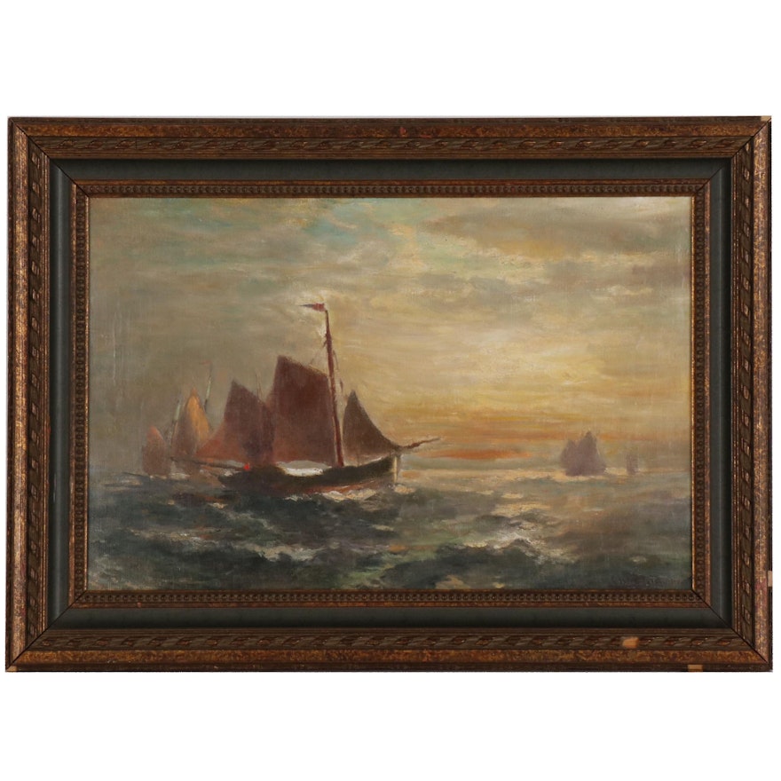 George Herbert McCord Nautical Oil Painting