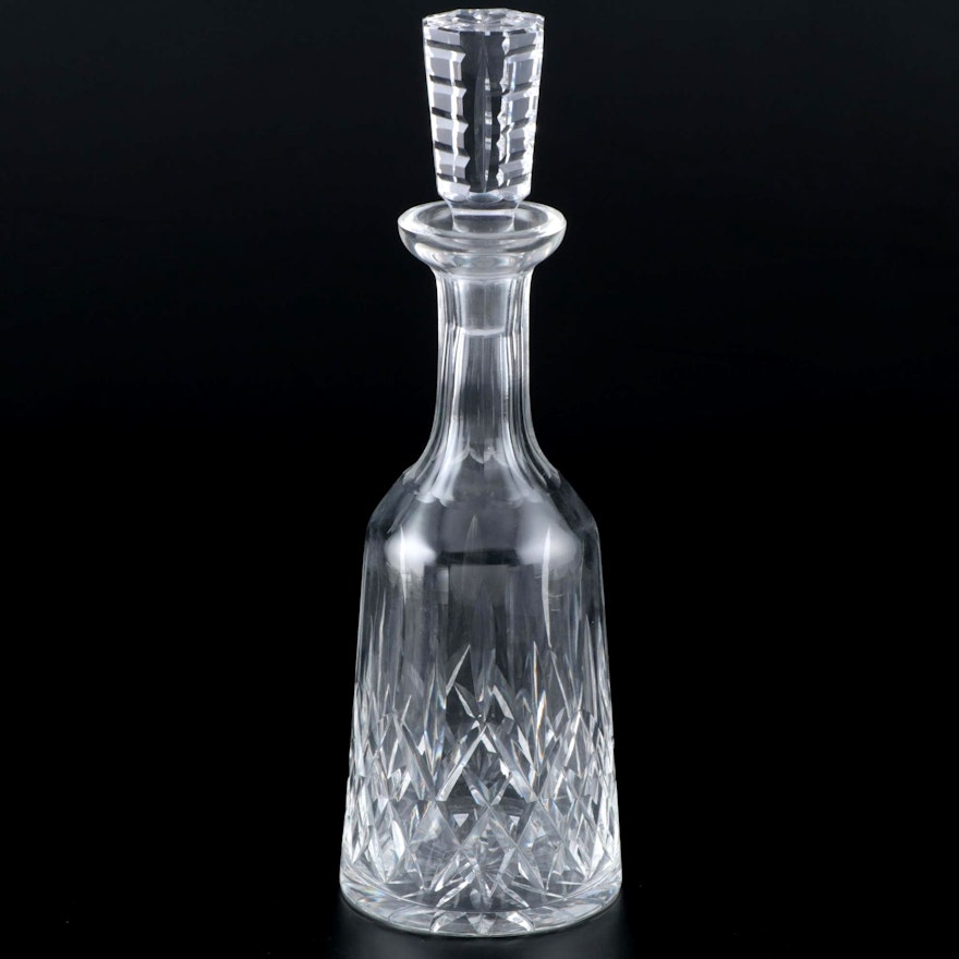 Waterford Crystal "Lismore" Wine Decanter with Stopper, Late 20th Century