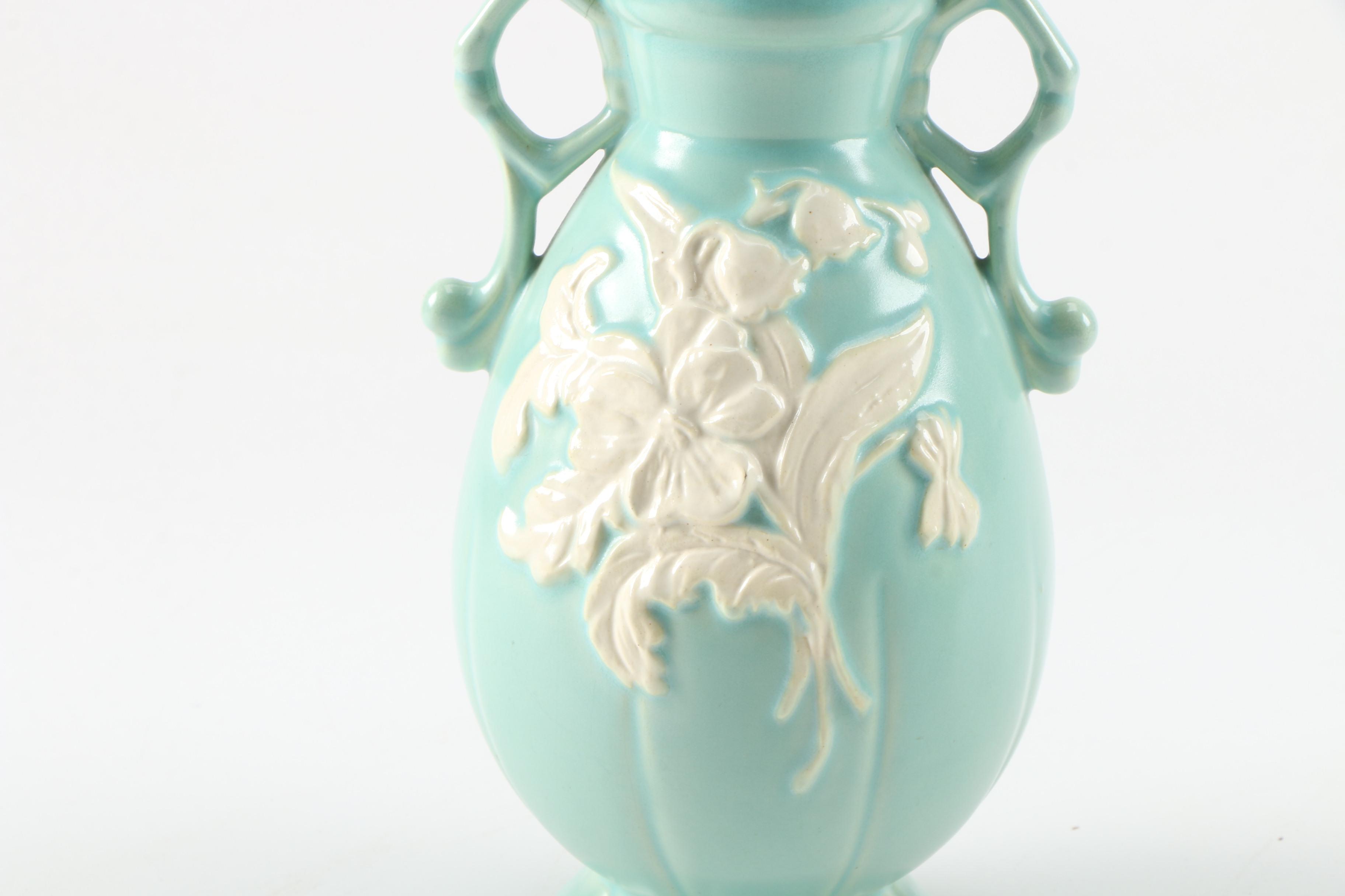 Weller, McCoy and Hull Art Pottery Vases, Early to Mid 20th Century