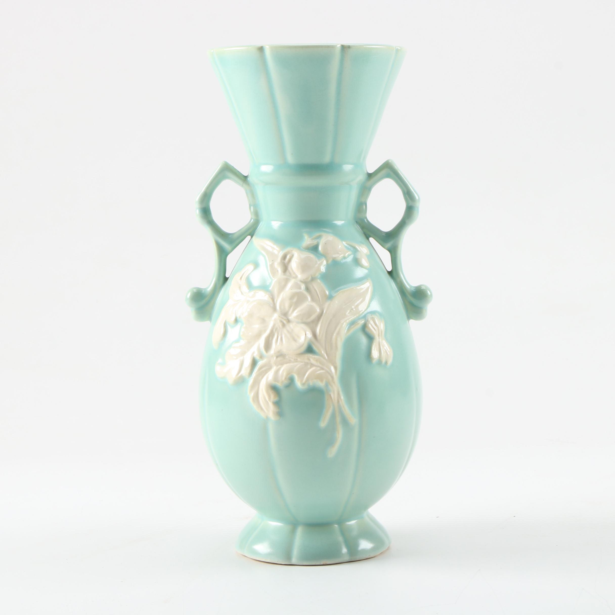 Weller, McCoy and Hull Art Pottery Vases, Early to Mid 20th Century