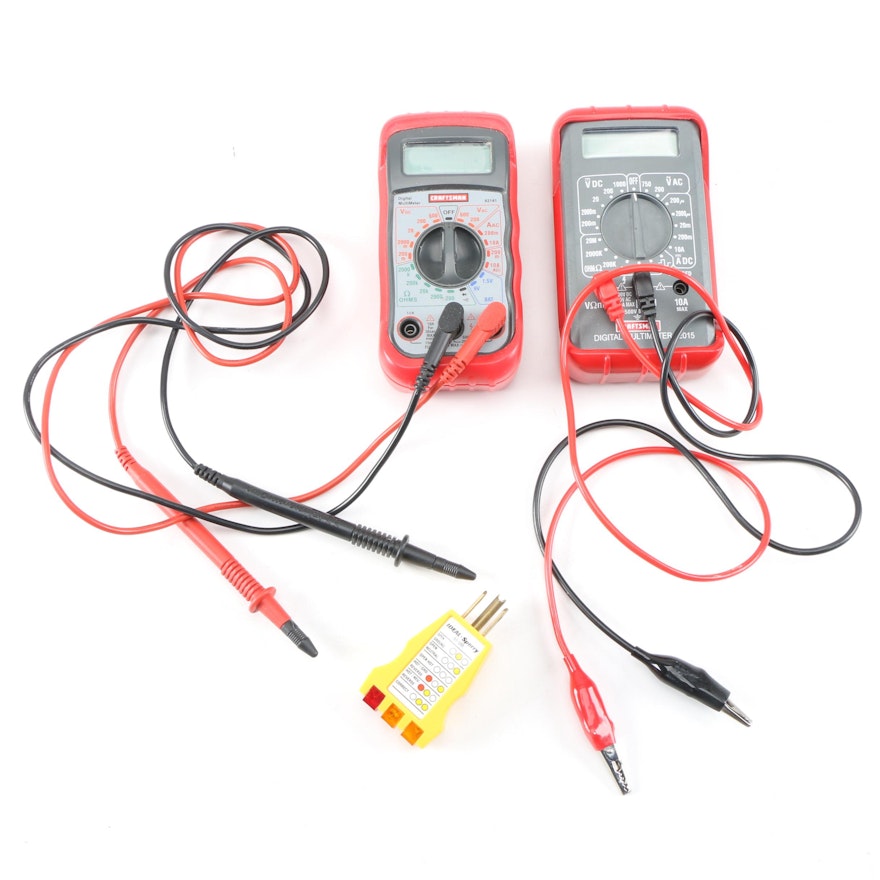 Craftsman Digital Multi-Meters and Ideal Receptacle Tester